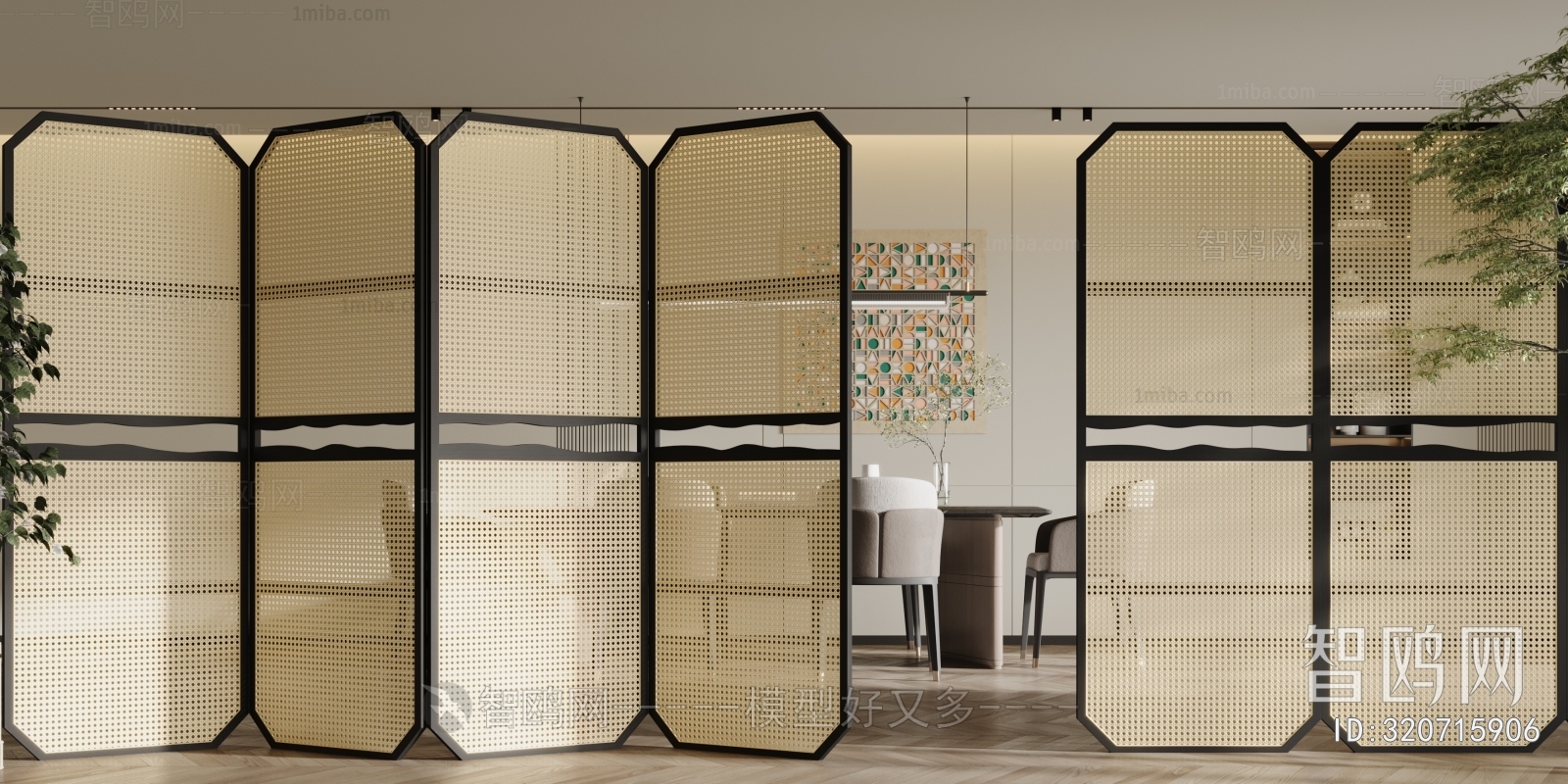 Modern Wabi-sabi Style Partition