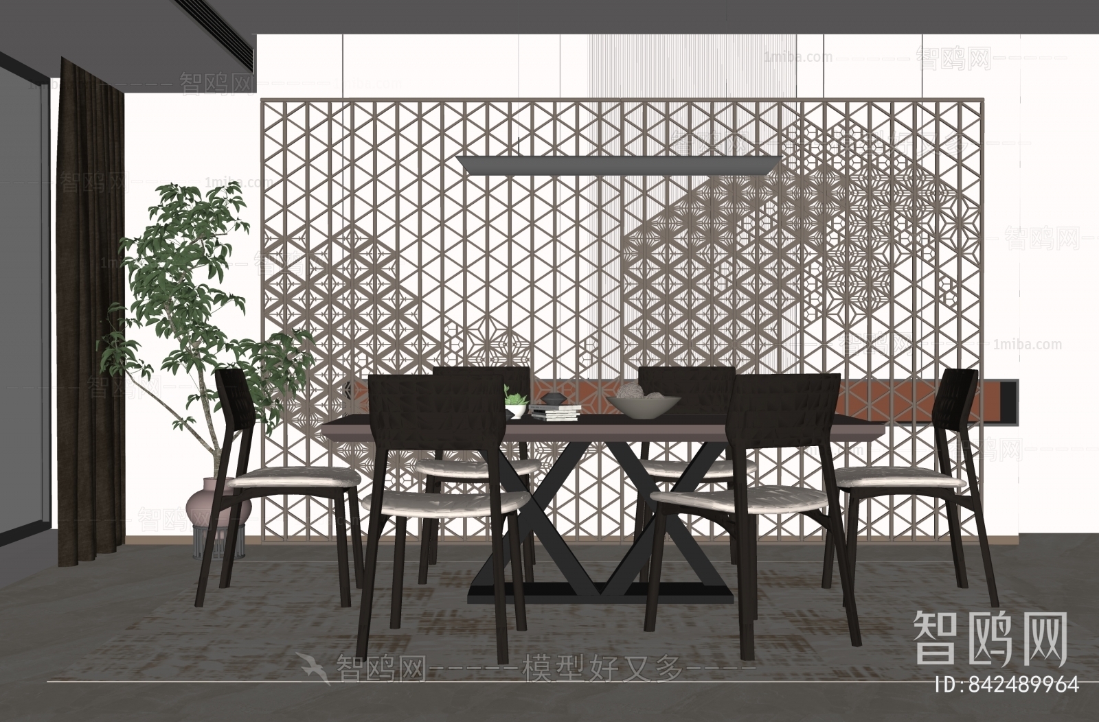 New Chinese Style Dining Room