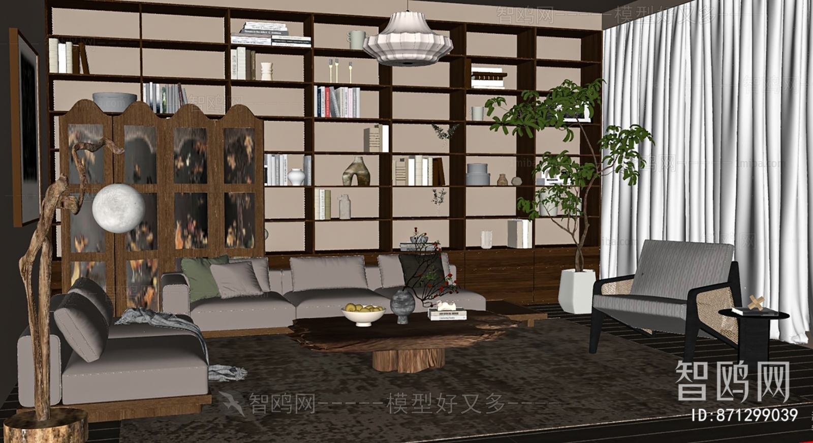 Wabi-sabi Style A Living Room