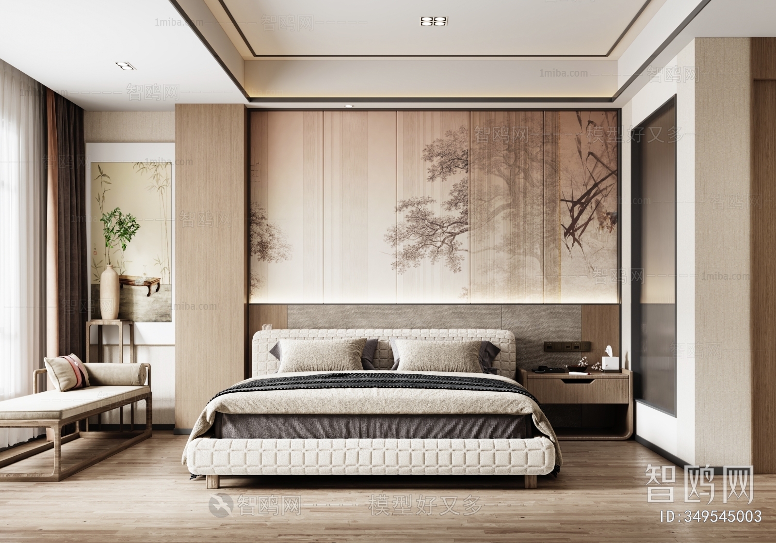 New Chinese Style Bedroom