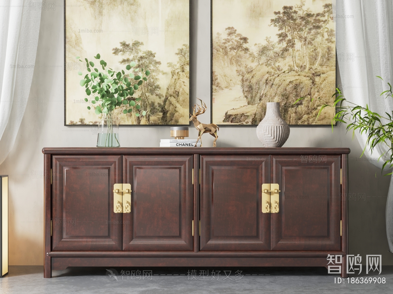 New Chinese Style Side Cabinet/Entrance Cabinet