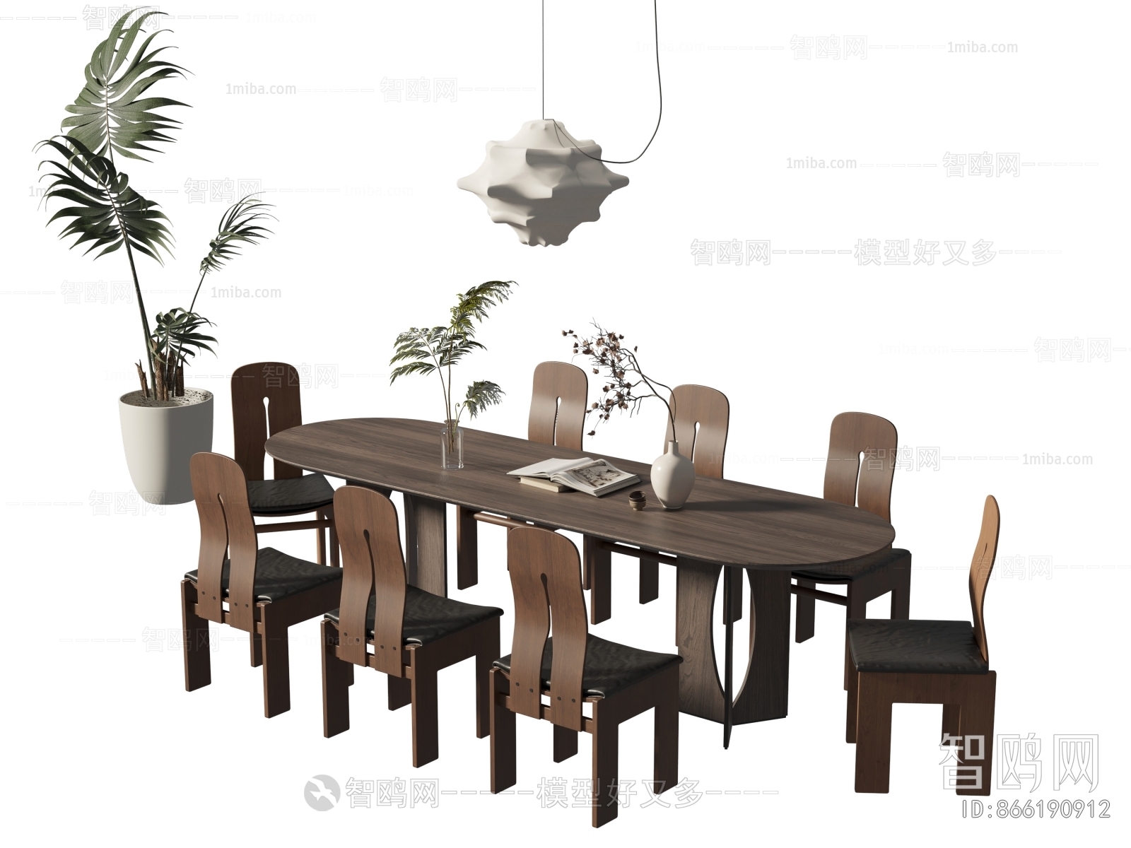 Wabi-sabi Style Dining Table And Chairs