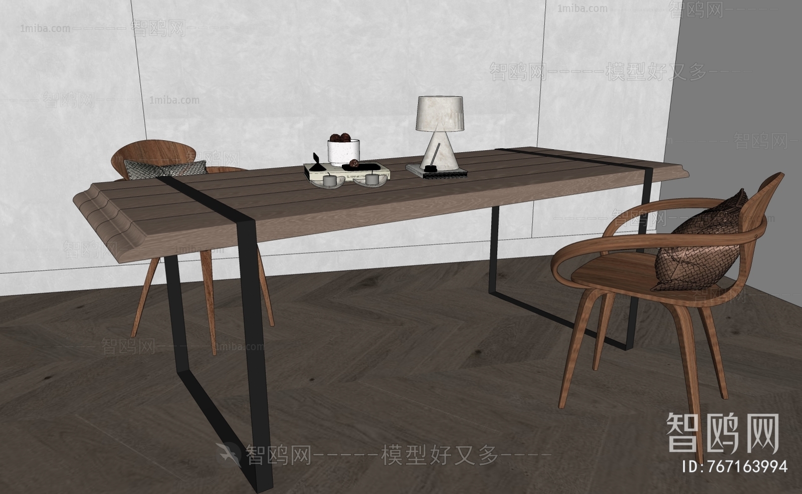 Wabi-sabi Style Dining Table And Chairs