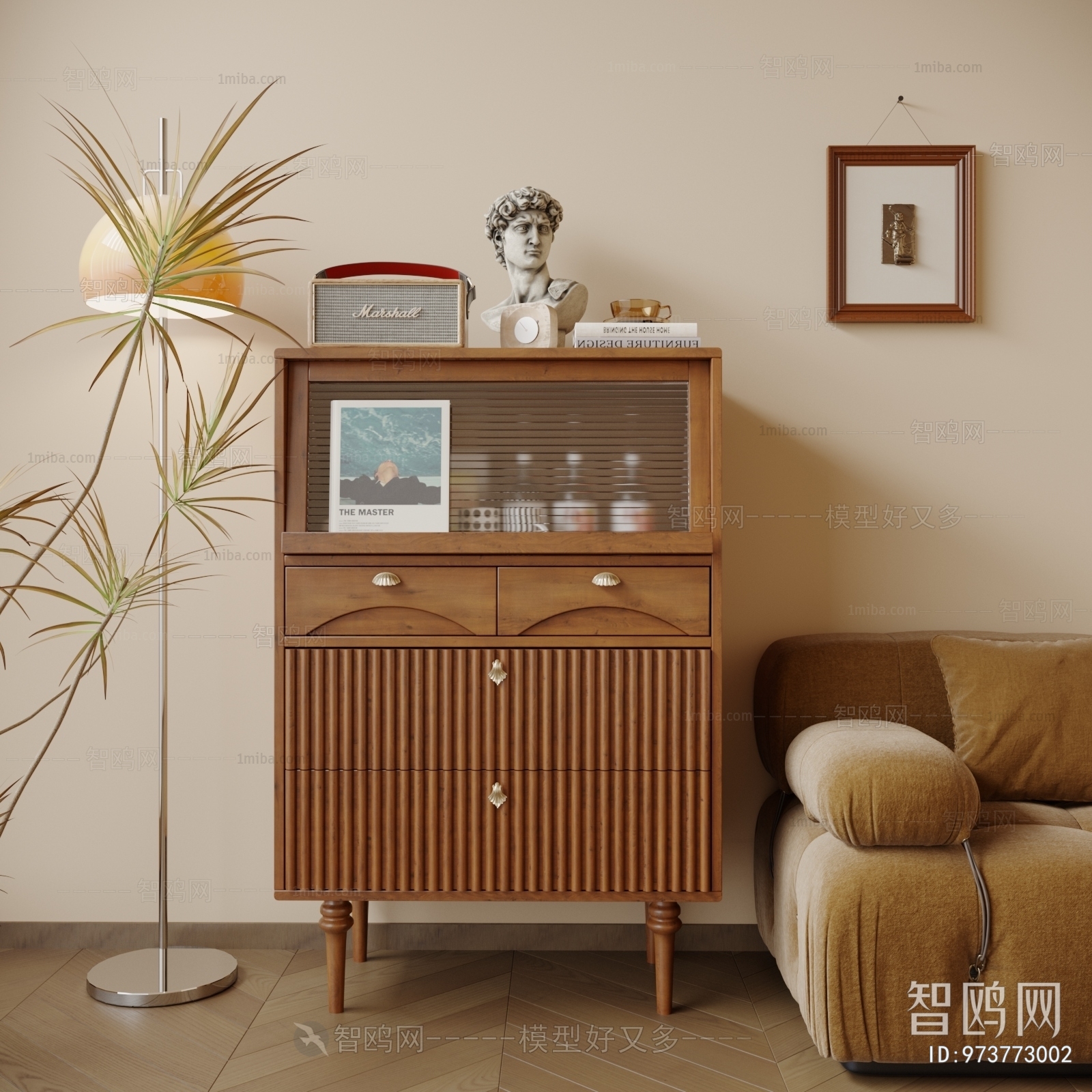 Modern Wabi-sabi Style Sideboard