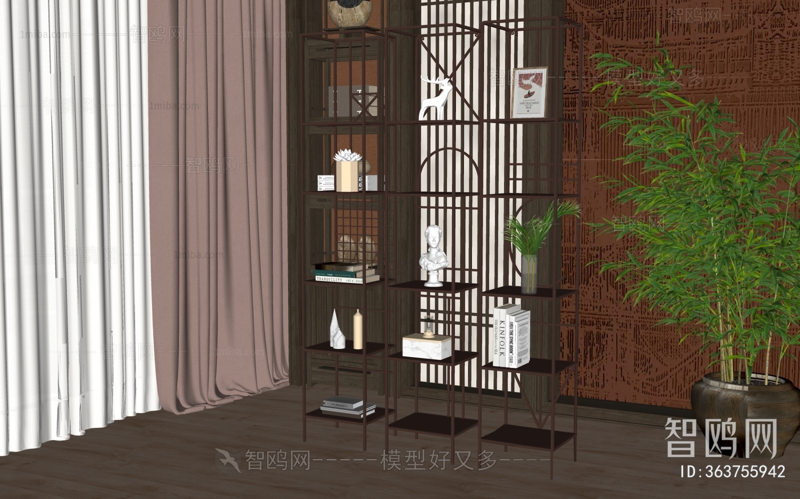 New Chinese Style Bookshelf