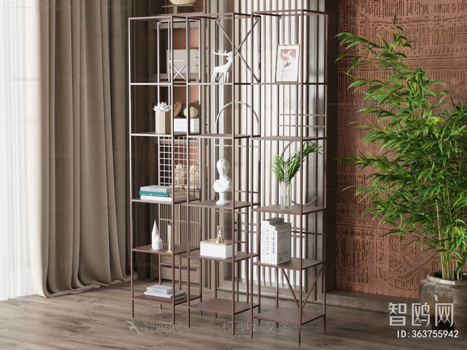 New Chinese Style Bookshelf