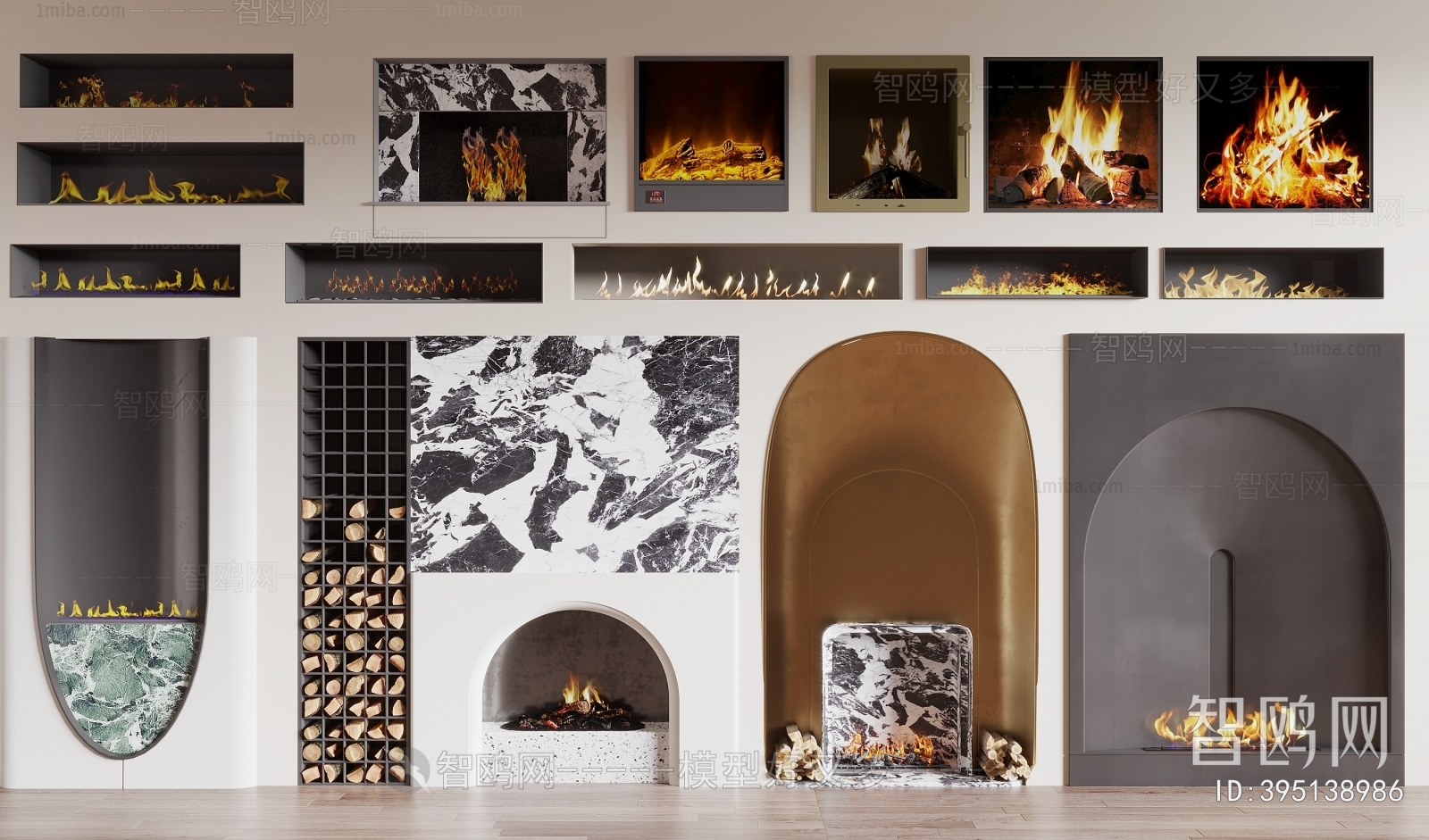 Modern Electronic Fireplace