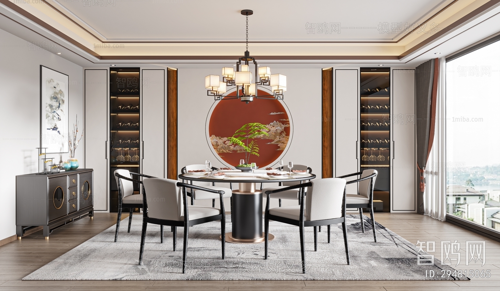 New Chinese Style Dining Room