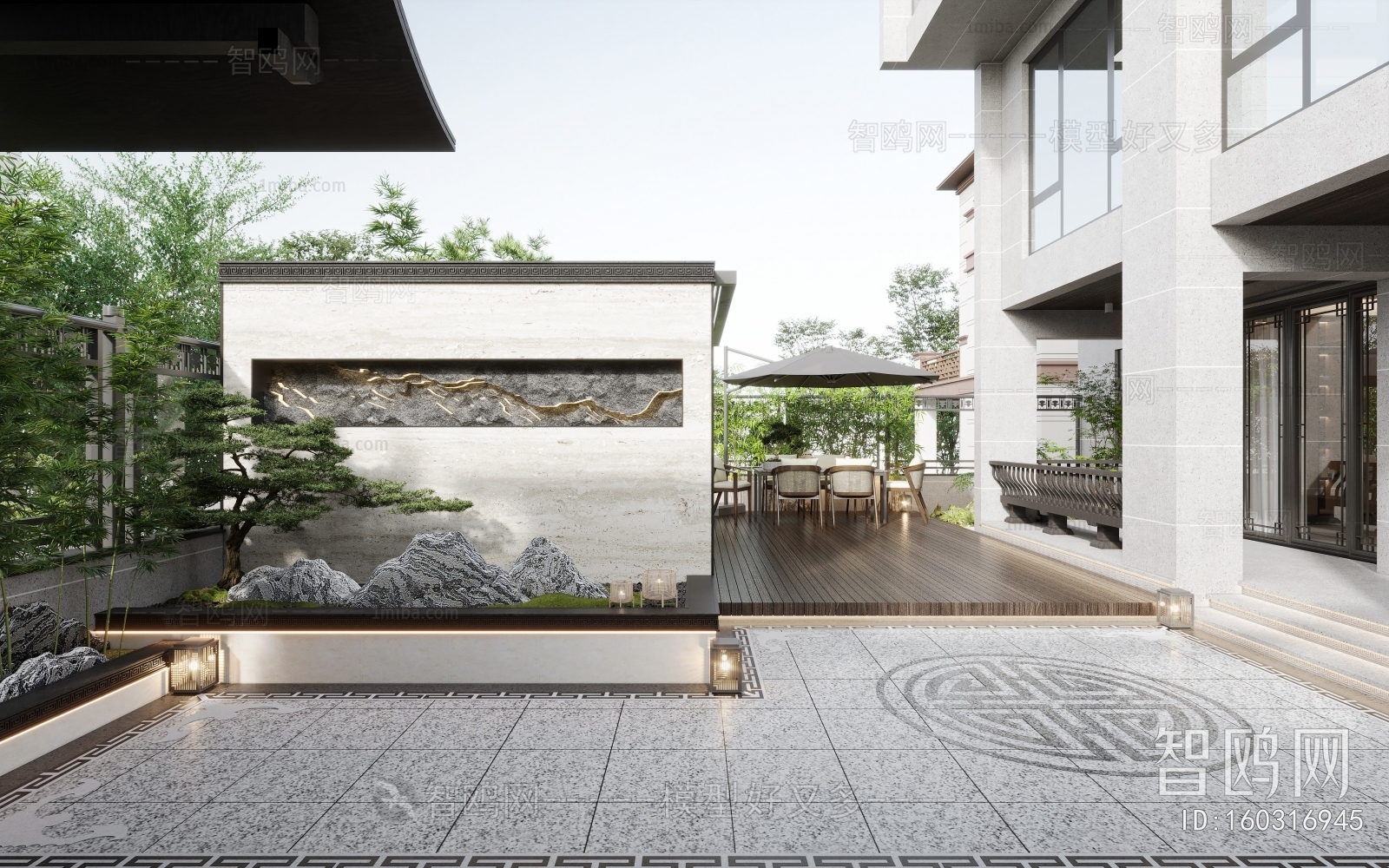 Chinese Style Courtyard/landscape