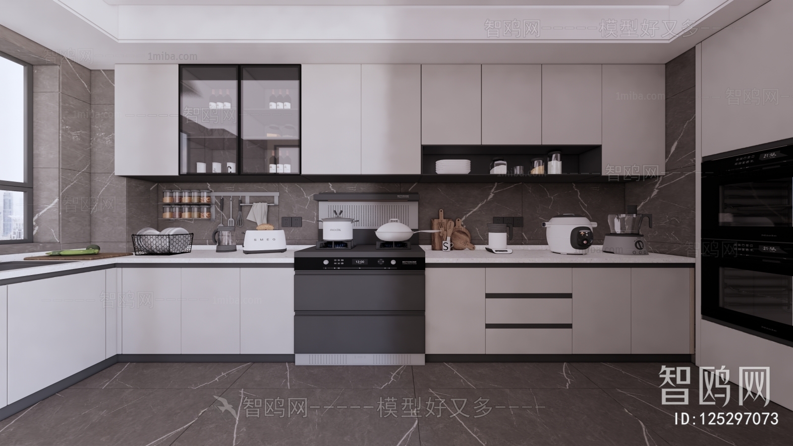 Modern The Kitchen sketchup Model Download - Model ID.125297073 | 1miba