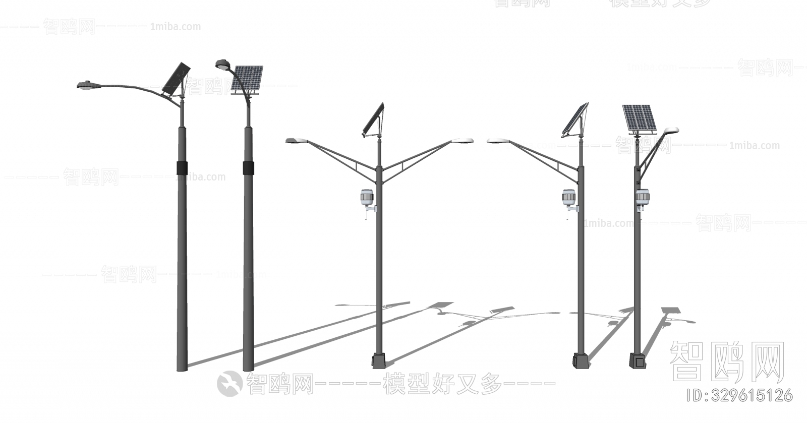 现代太阳能景观灯