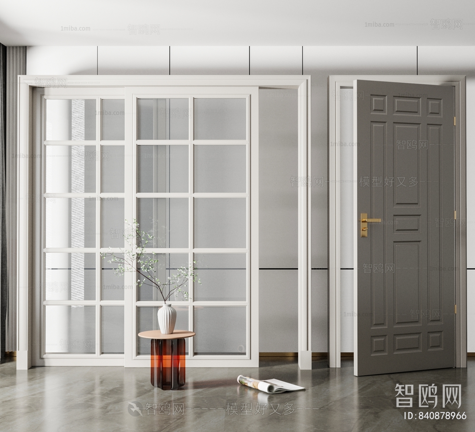 Simple European Style Sliding Door