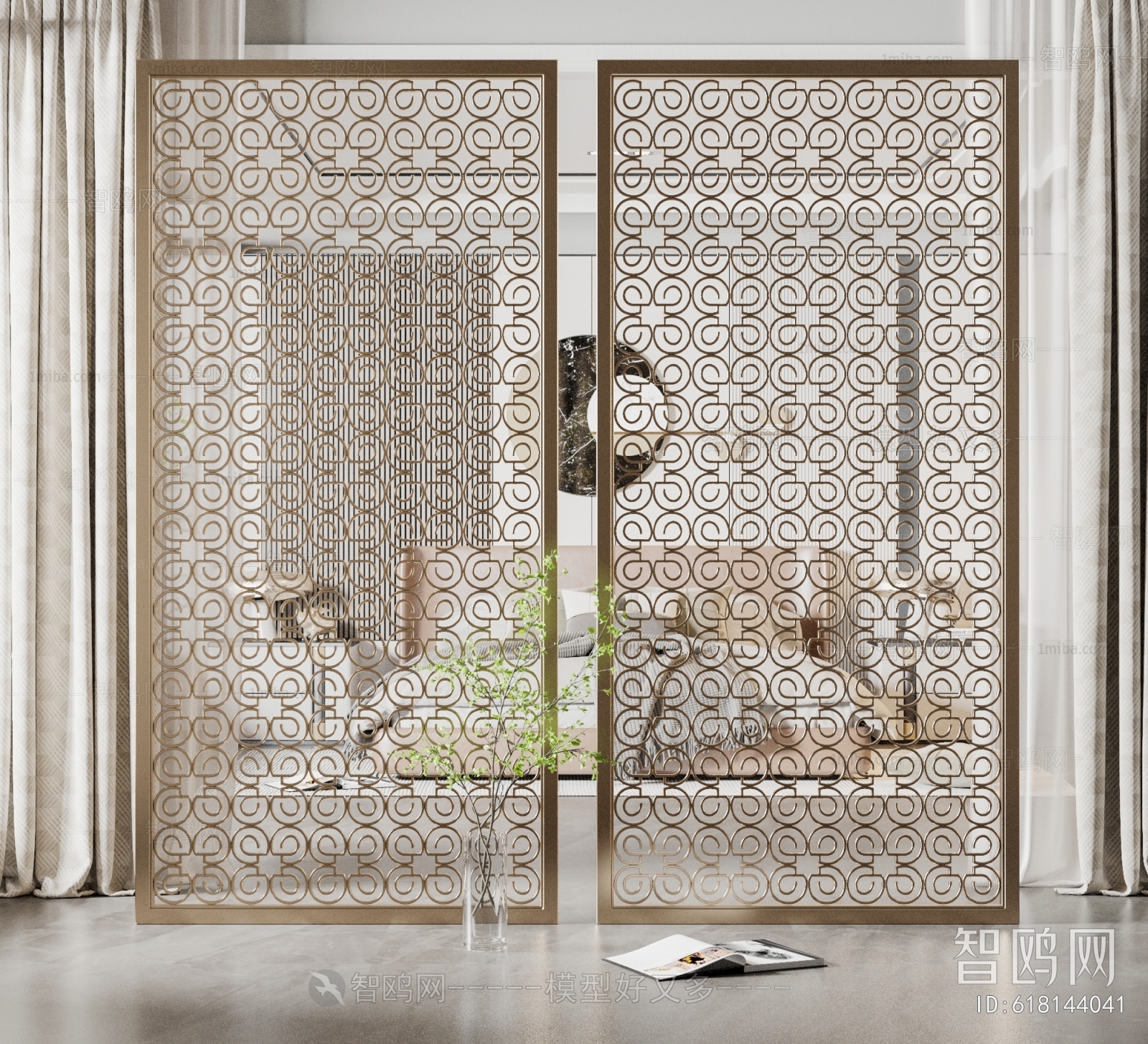 Modern Metal Screen Partition