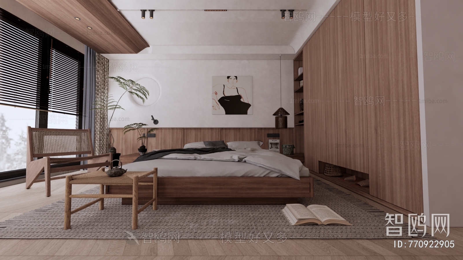 Wabi-sabi Style Bedroom