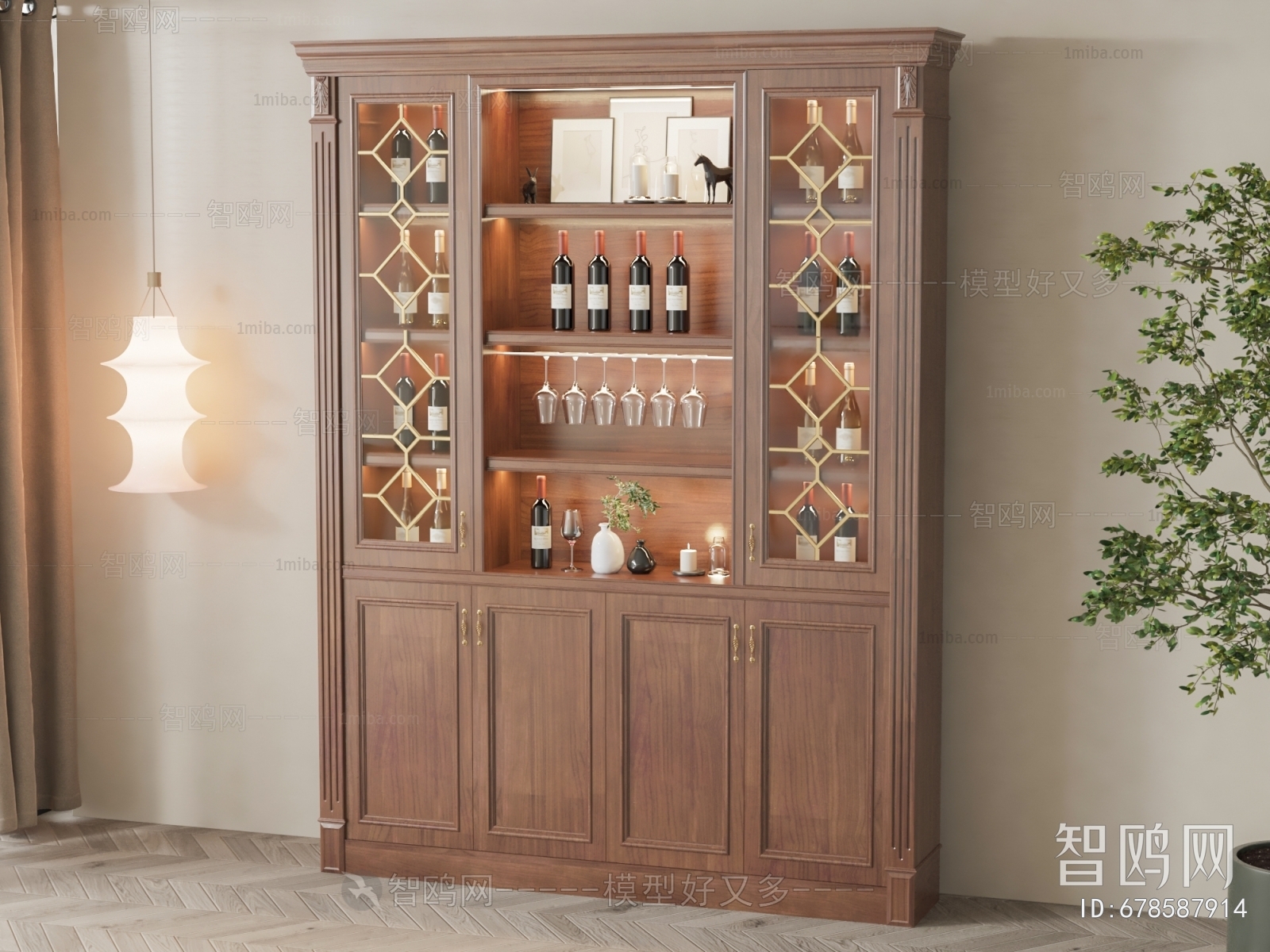 American Style Wine Cabinet