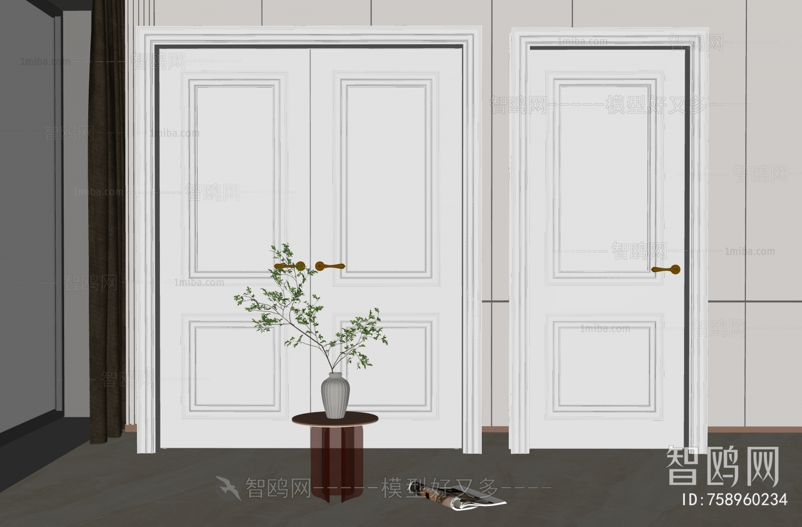 Simple European Style Door