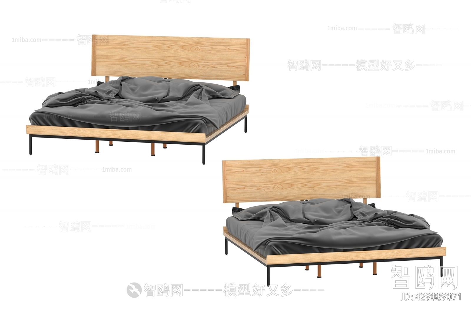 Nordic Style Double Bed