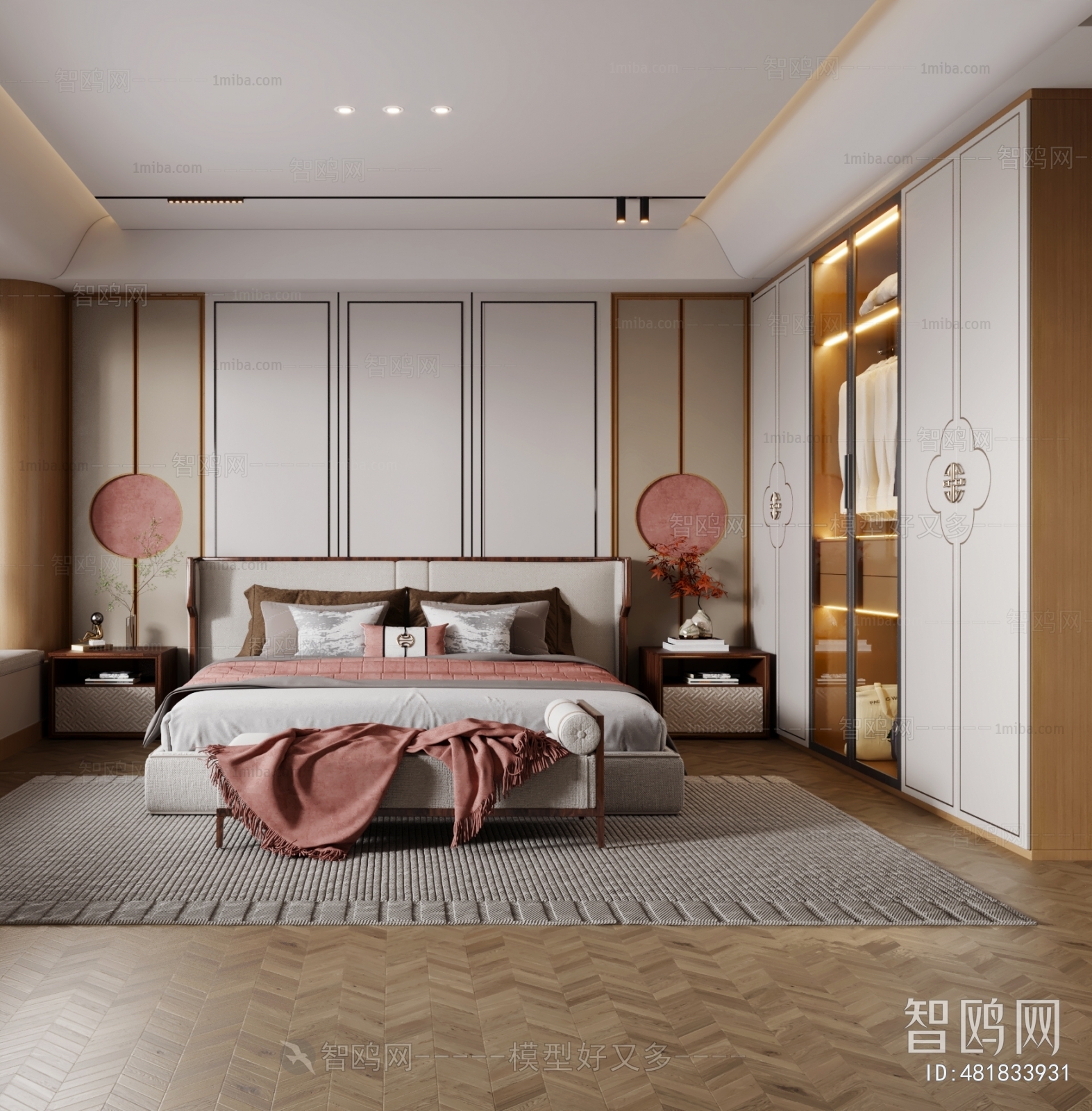 New Chinese Style Bedroom