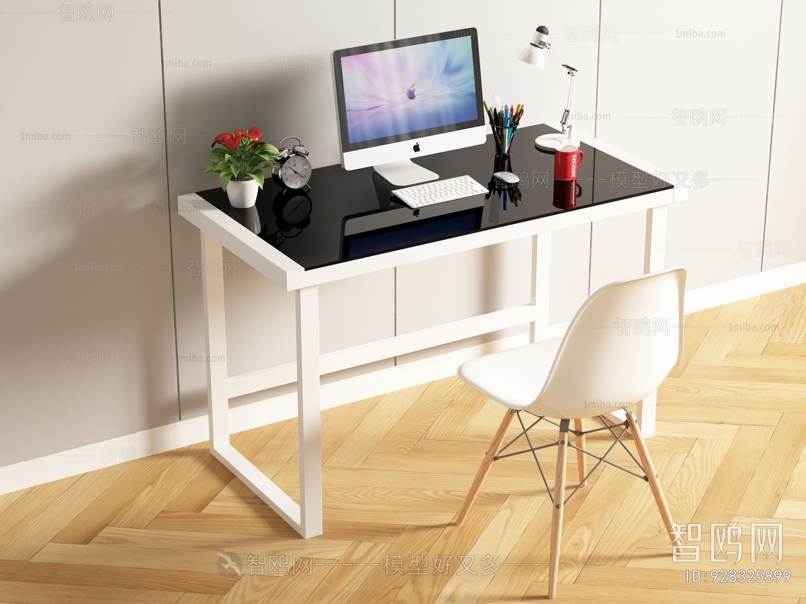现代简易台式电脑桌 书桌椅