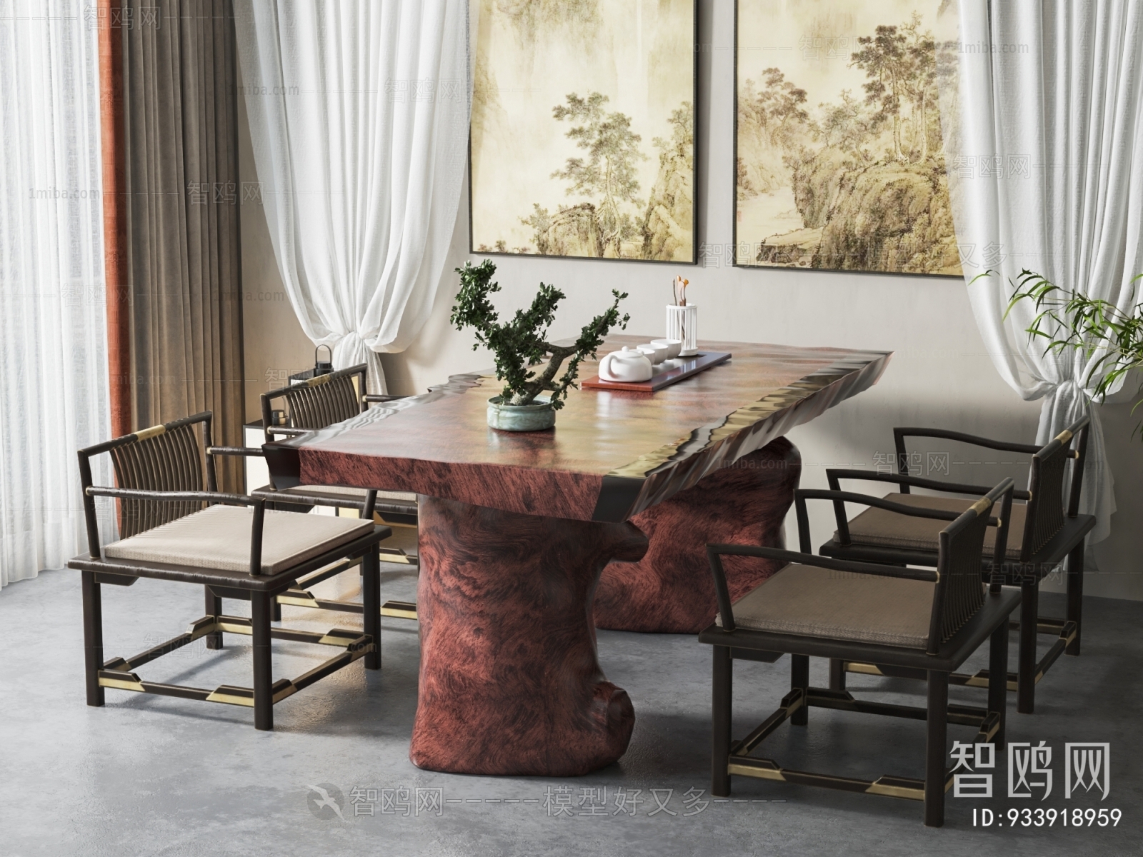 Chinese Style Tea Tables And Chairs