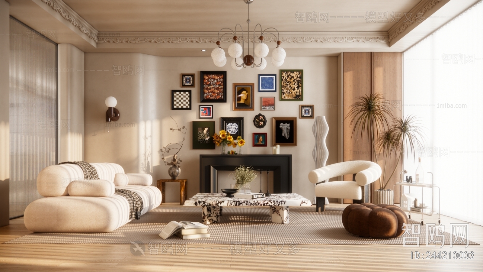 Modern French Style A Living Room