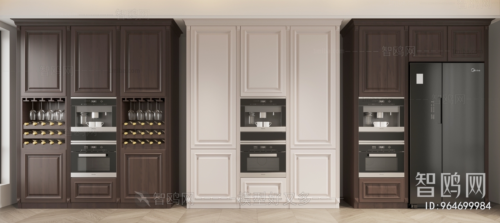 Simple European Style Kitchen Cabinet