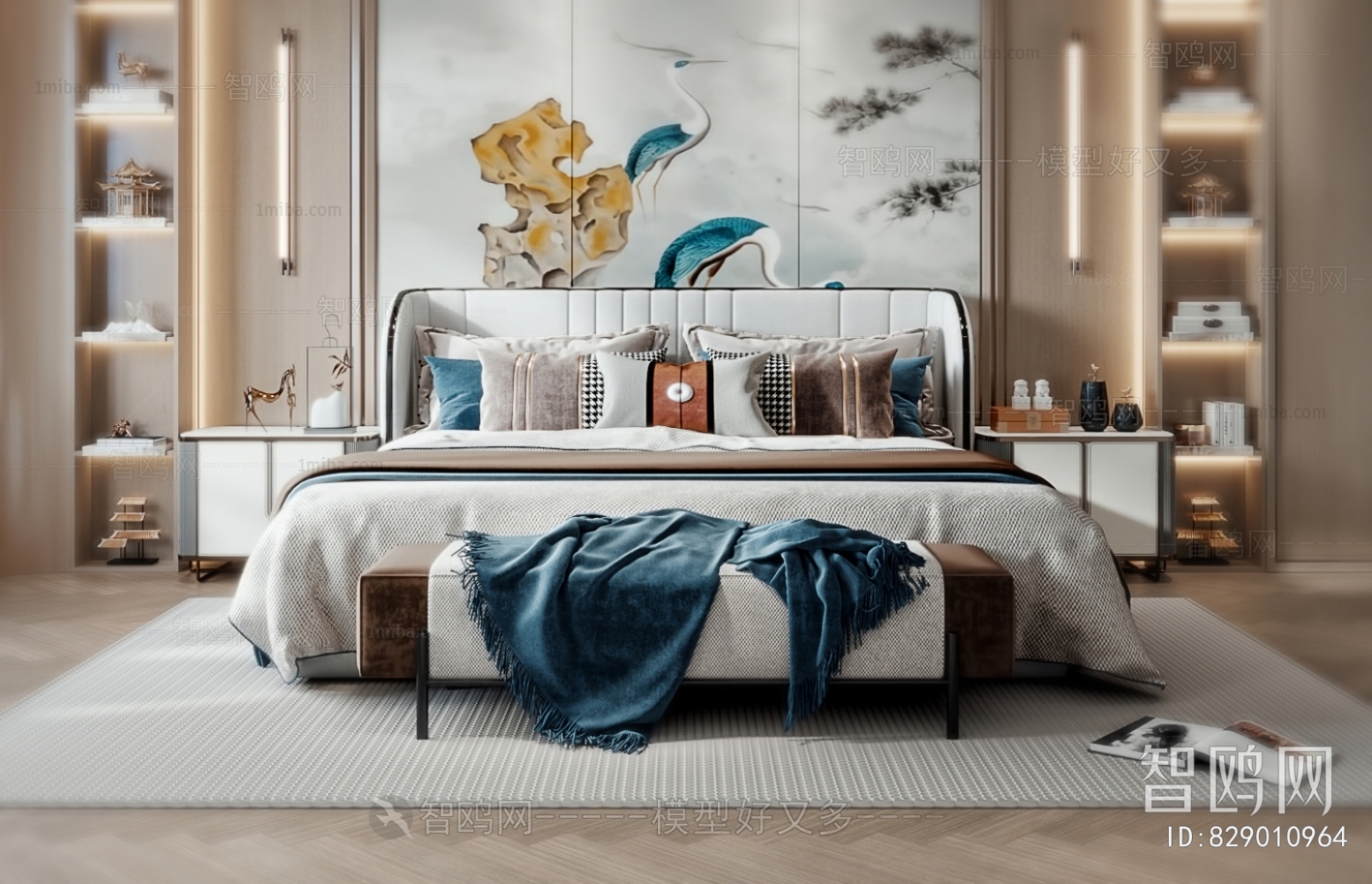 New Chinese Style Bedroom