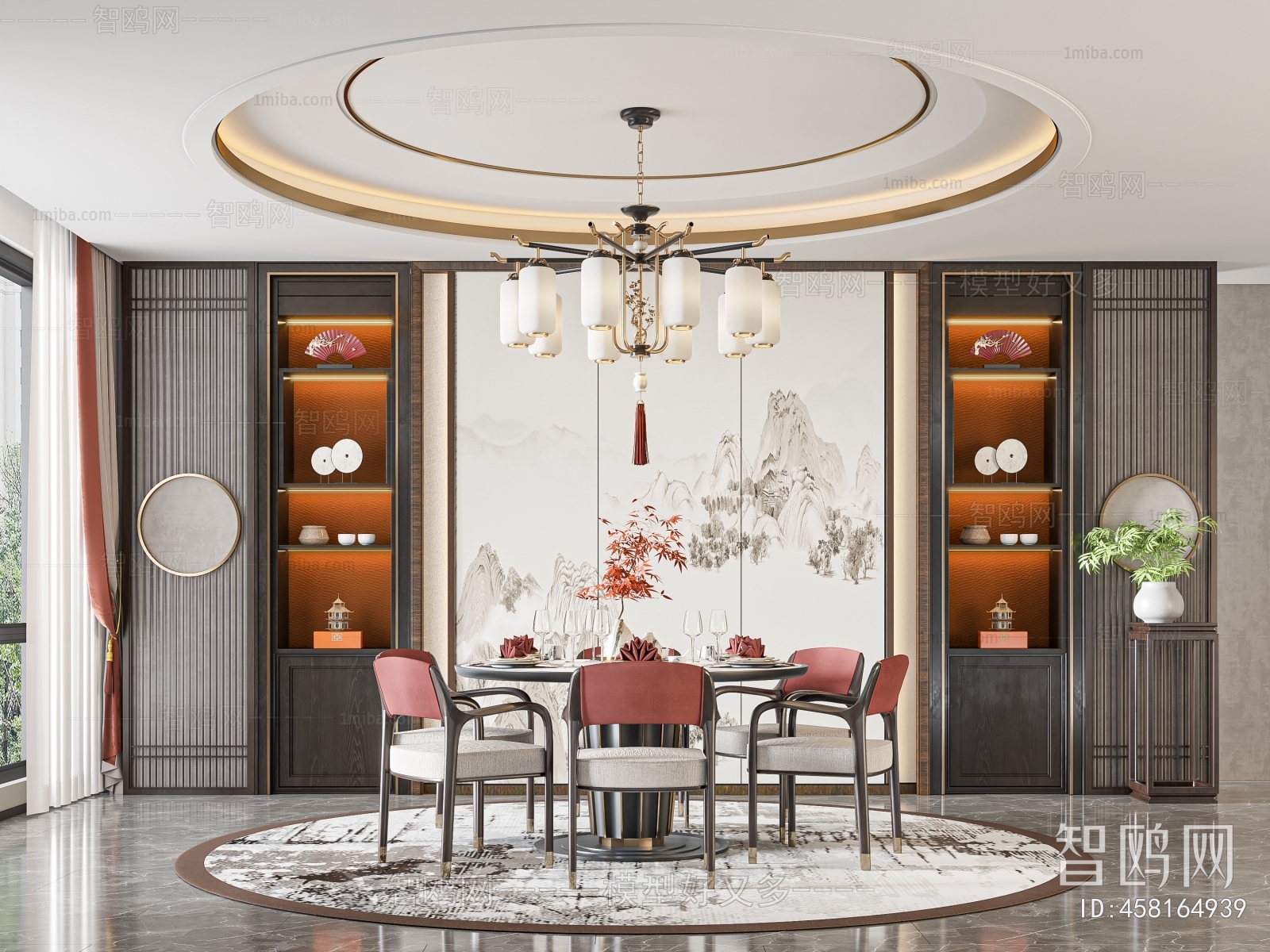 New Chinese Style Dining Room