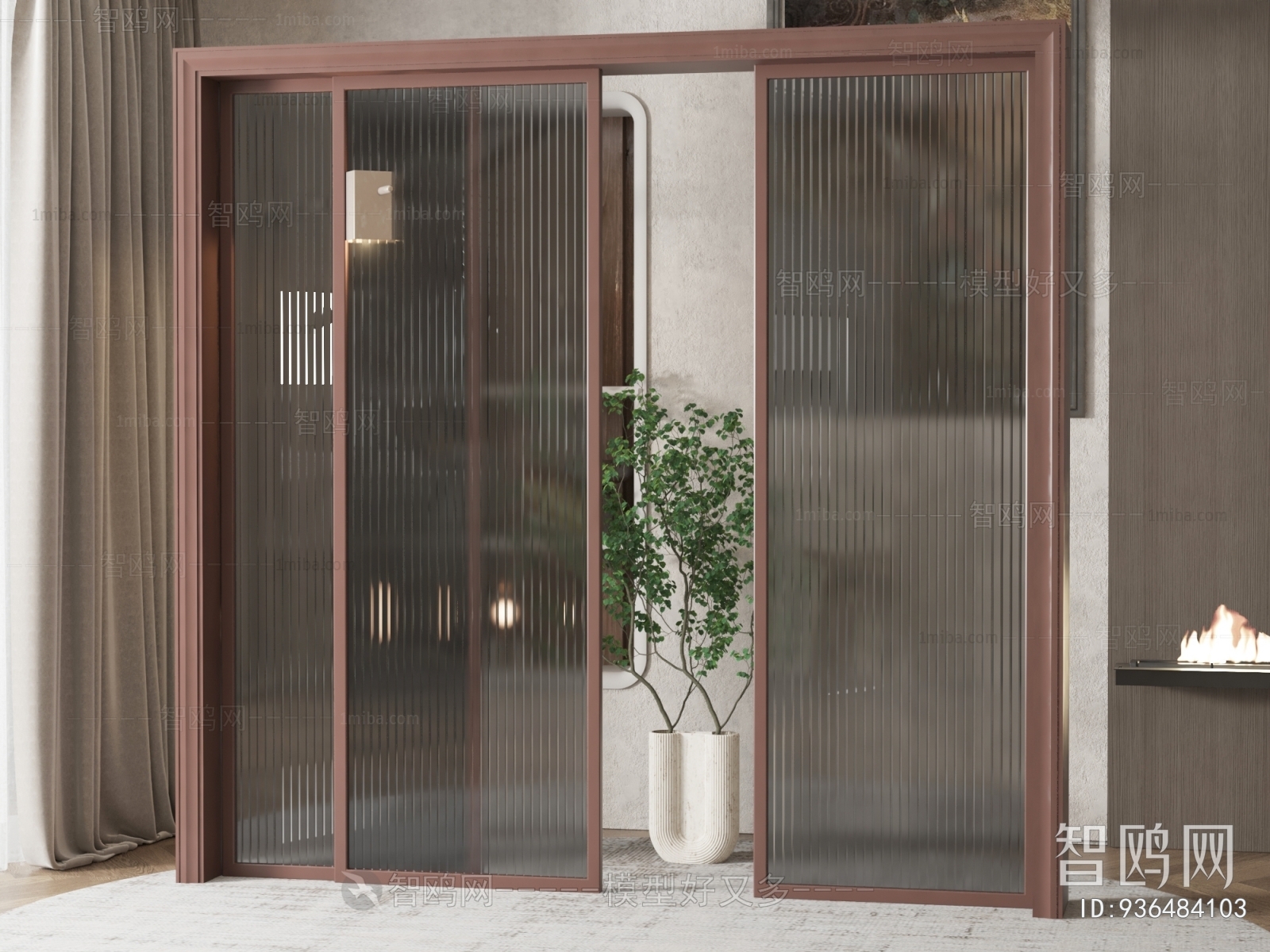 New Chinese Style Sliding Door