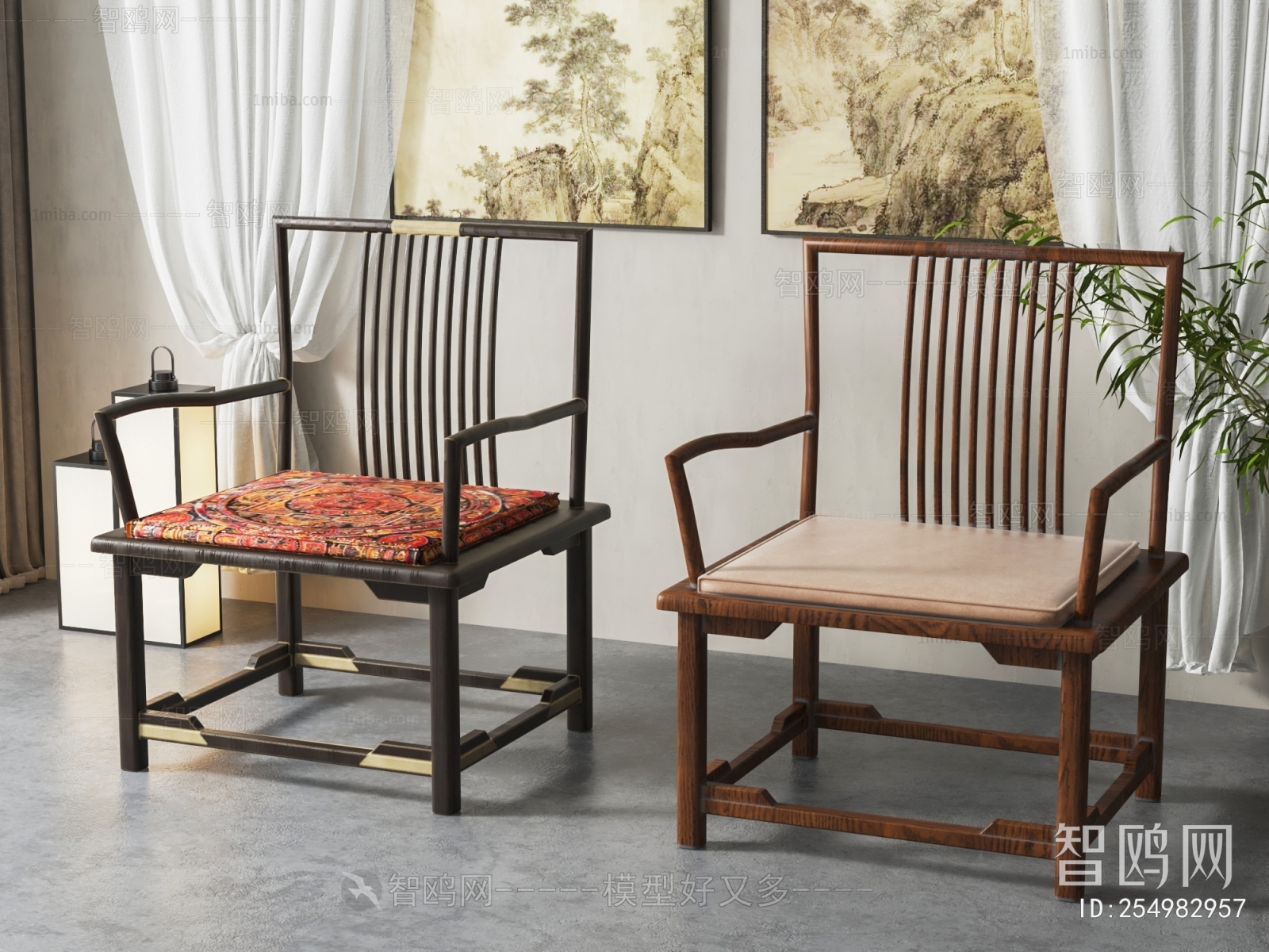 新中式茶椅 休闲椅组合