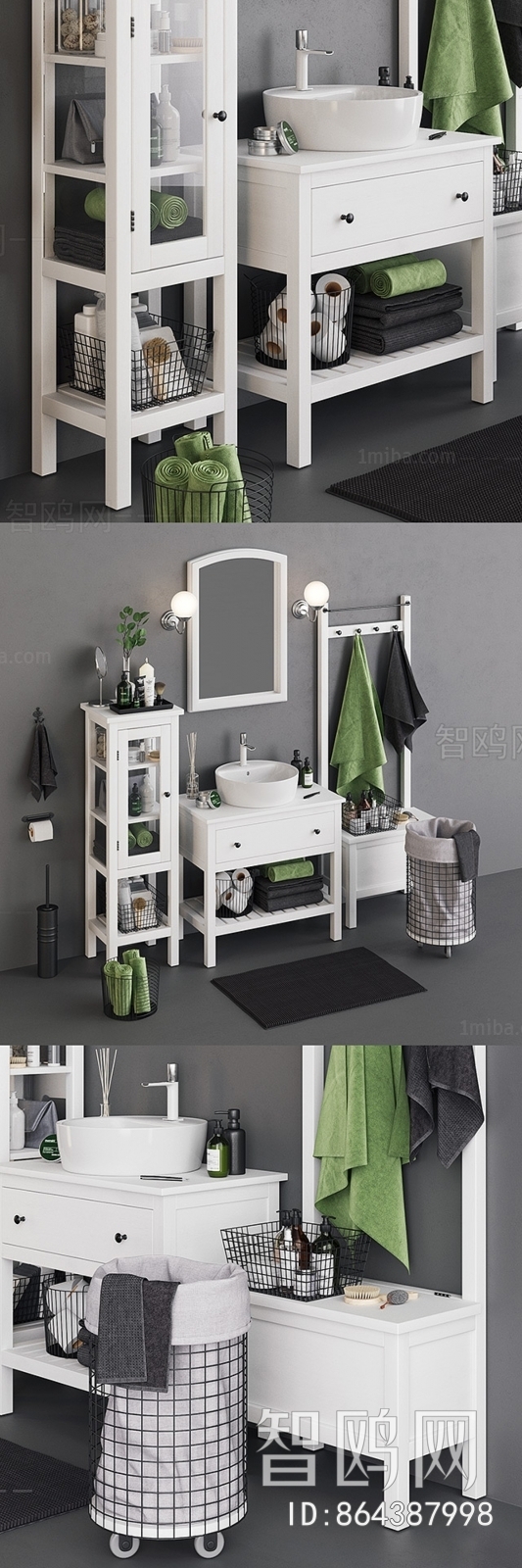 Modern Bathroom Cabinet Rack