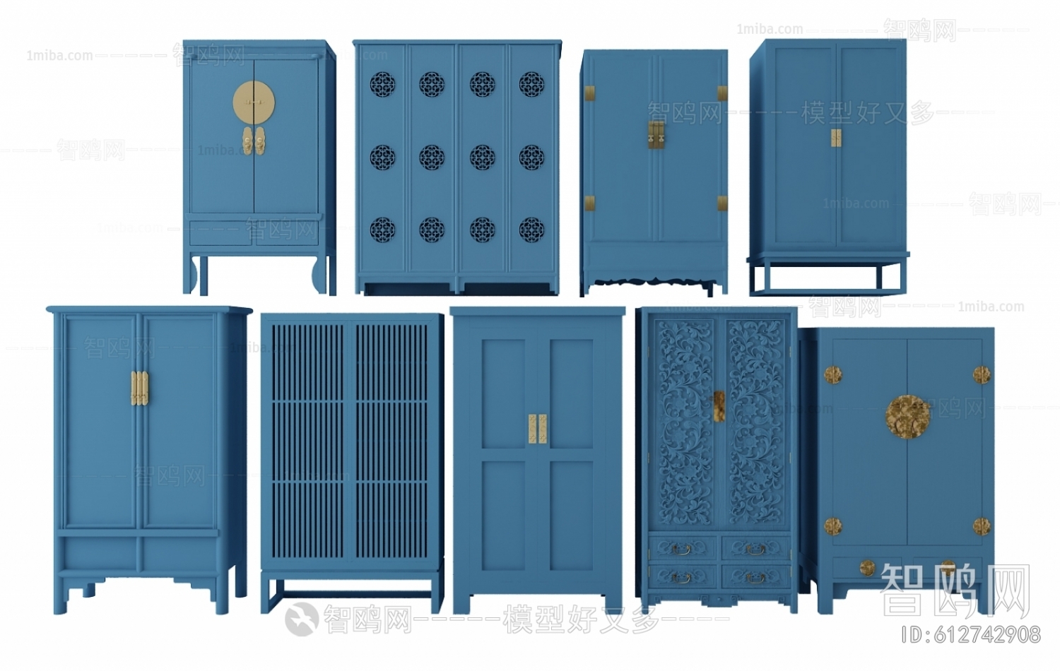 中式装饰柜 衣柜