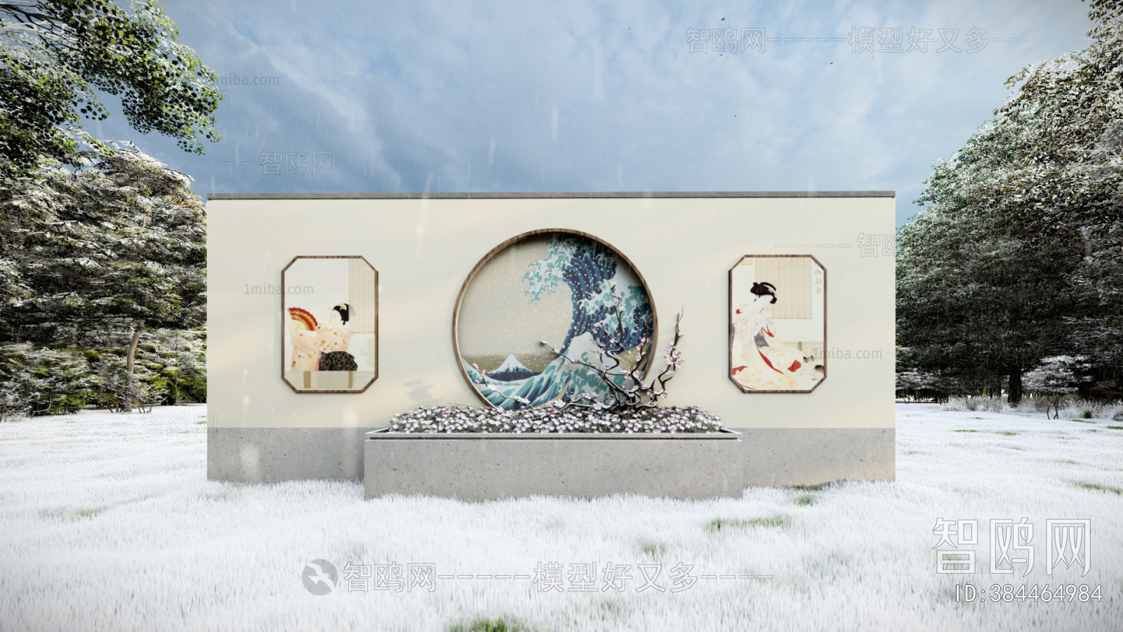 New Chinese Style Landscape Wall