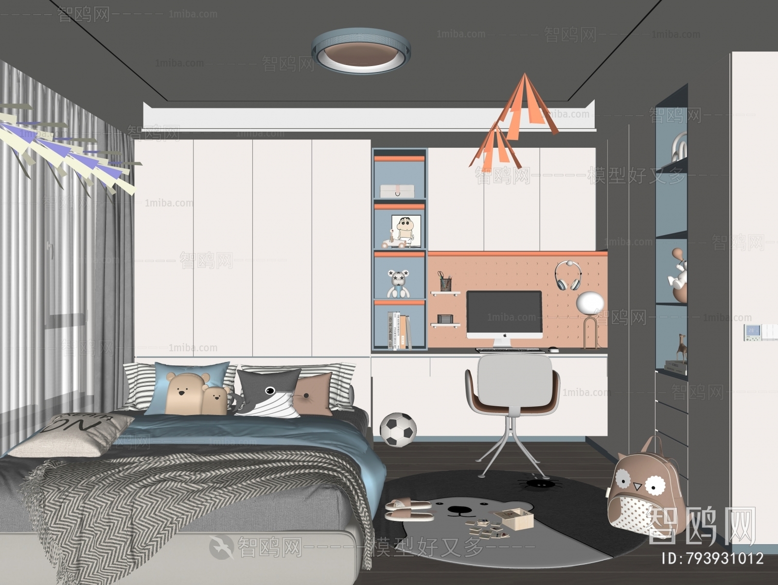 Modern Boy's Room And Son's Room