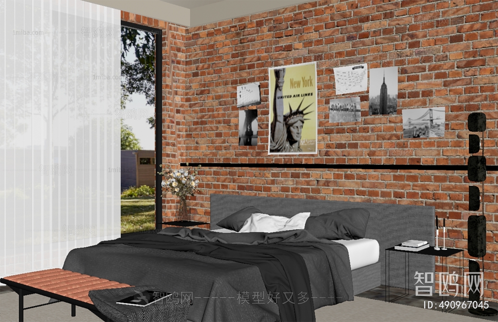 Industrial Style Bedroom