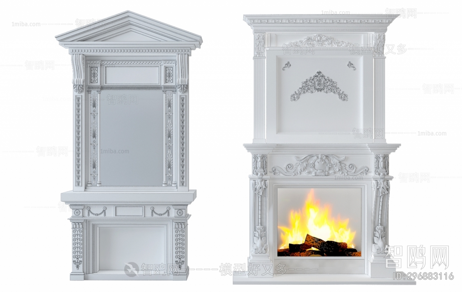 European Style Fireplace