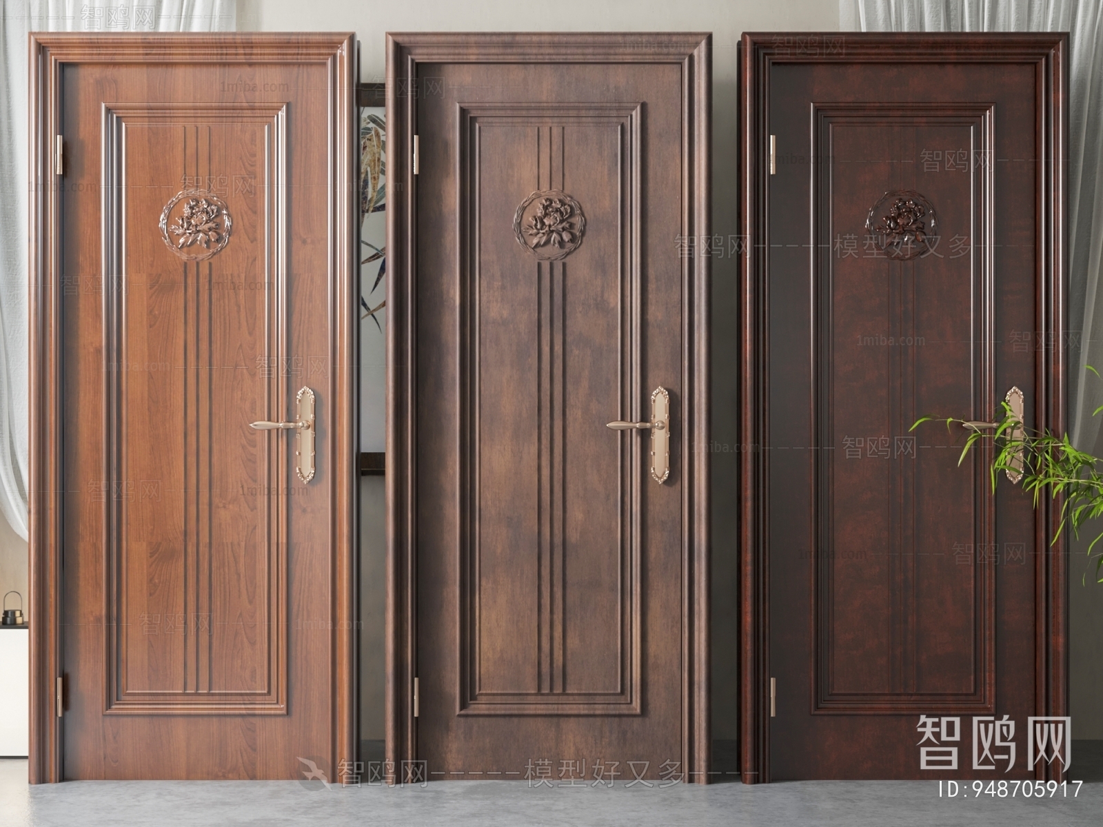 Chinese Style Single Door