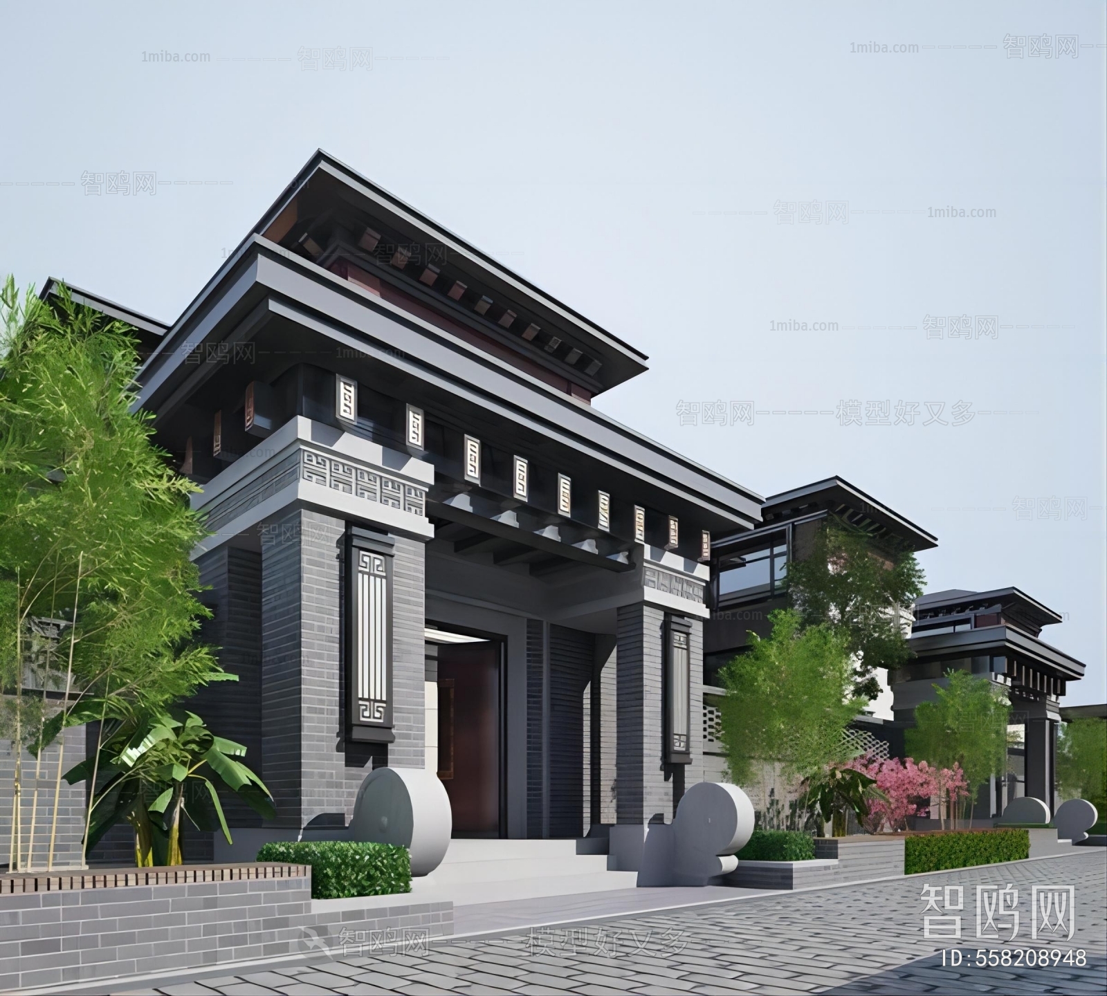 新中式别墅合院