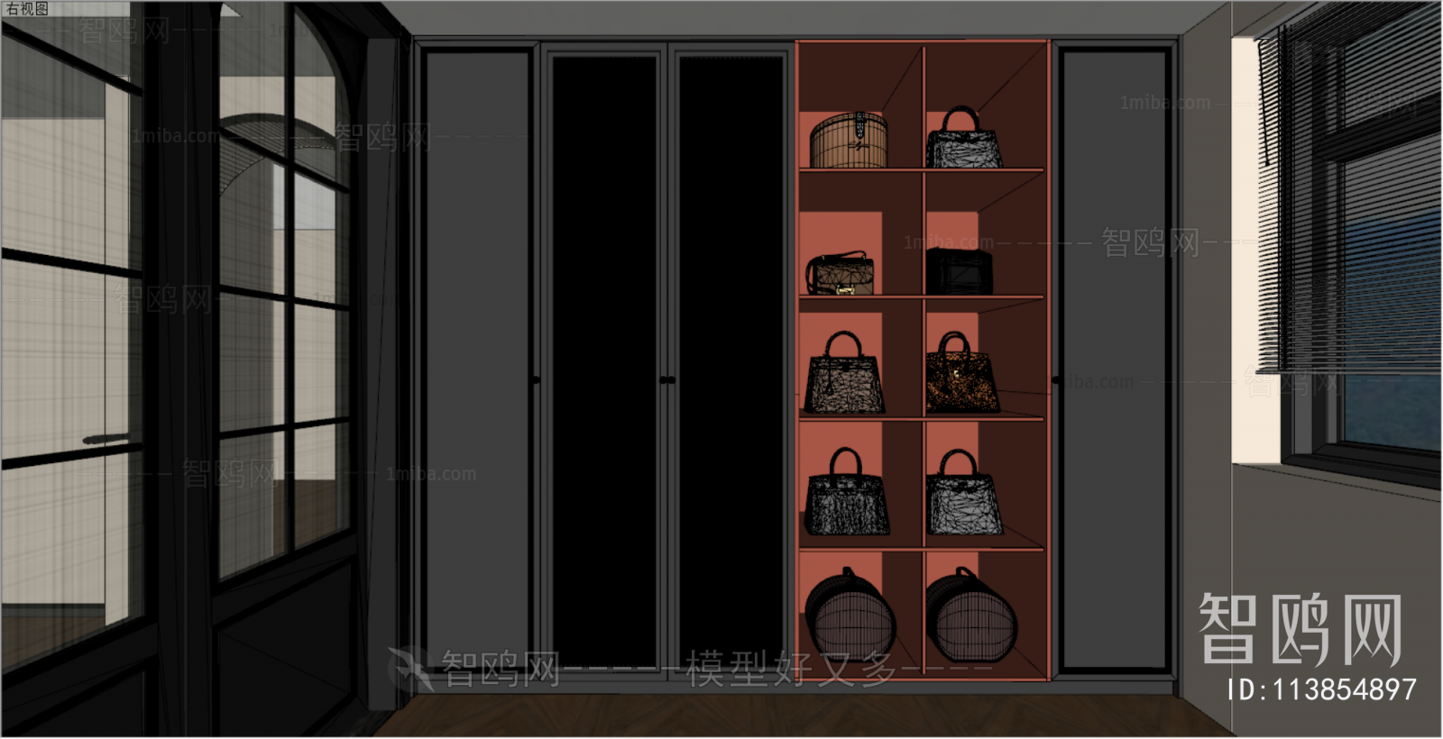 French Style Clothes Storage Area