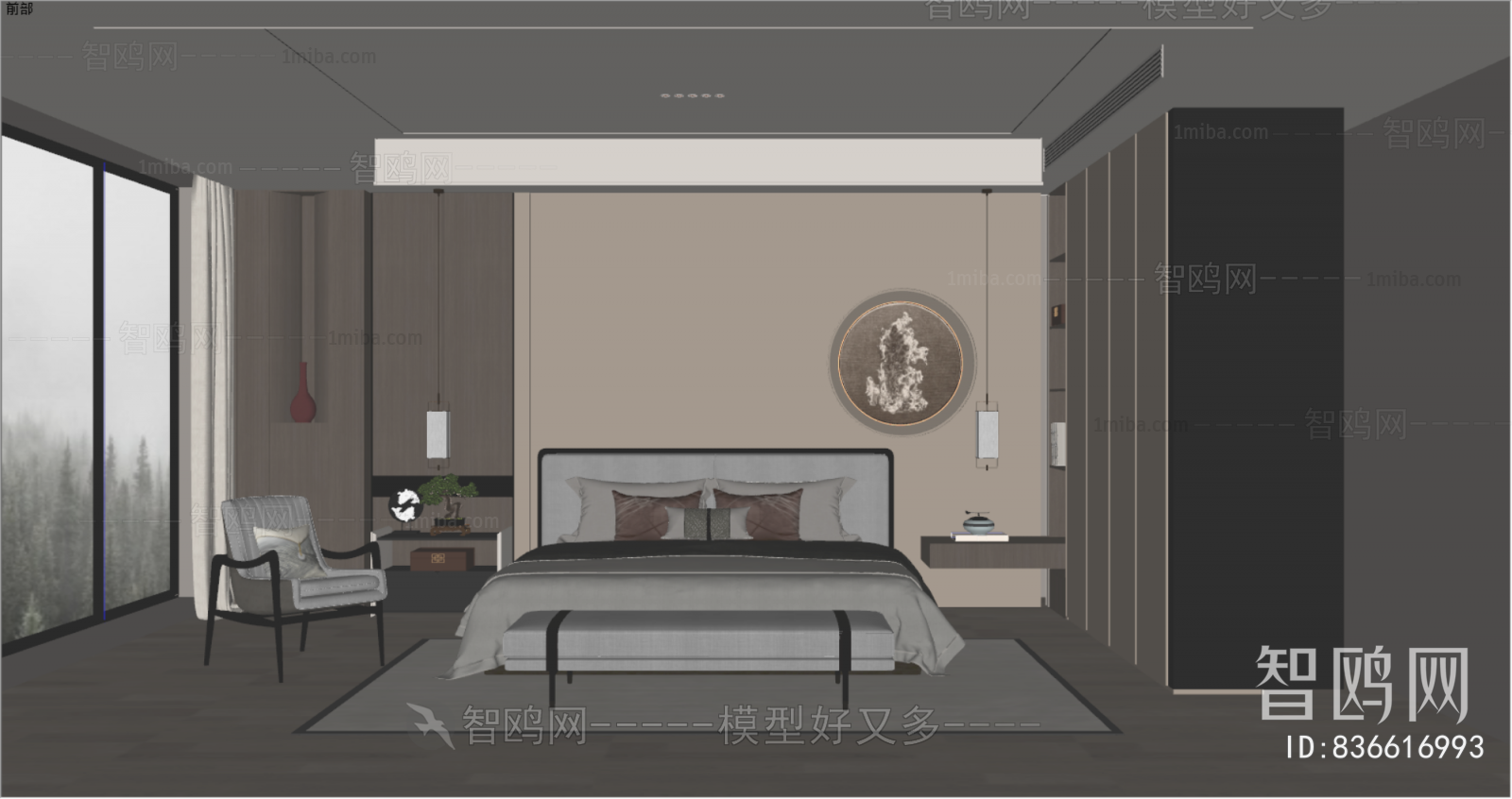 New Chinese Style Bedroom