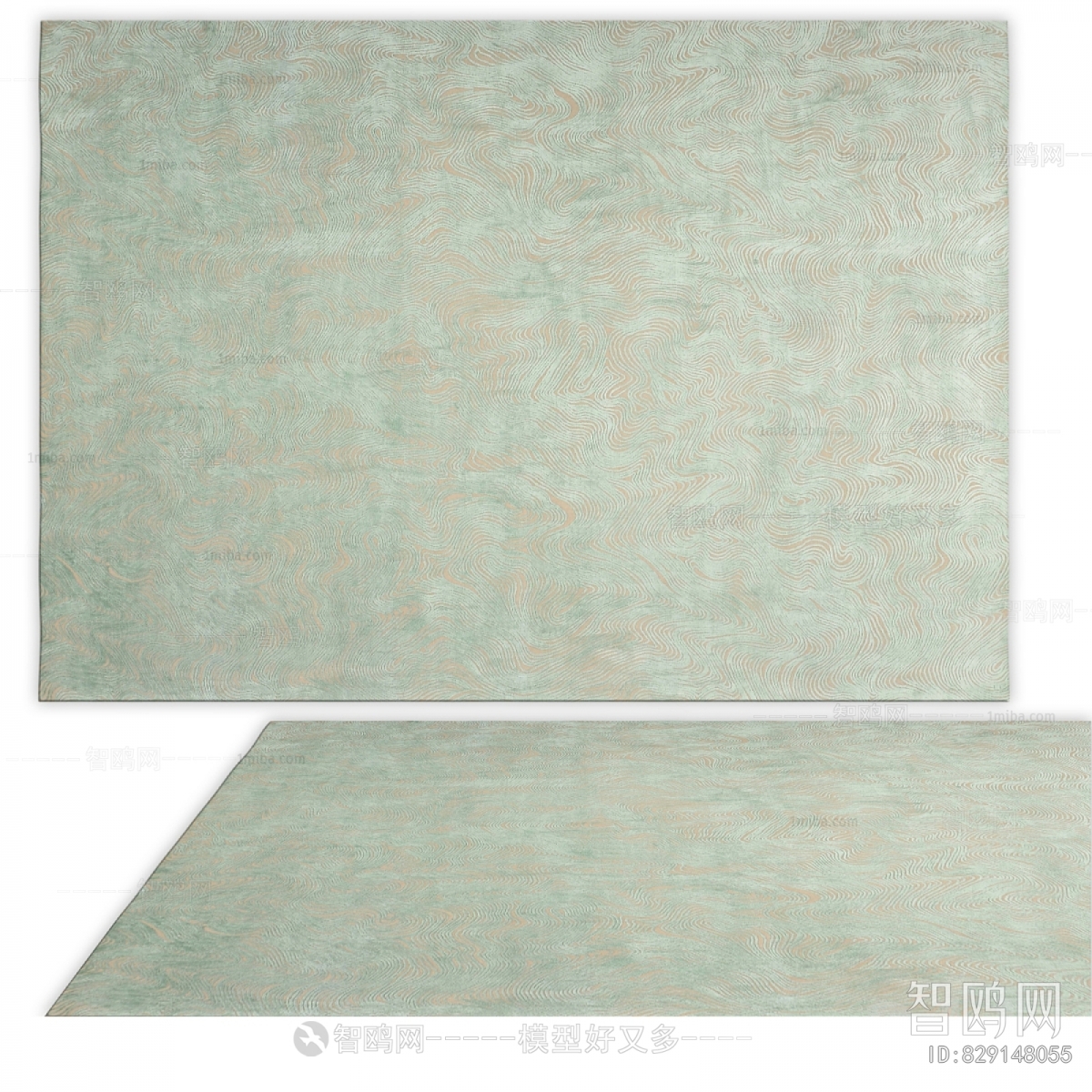 新中式方形地毯