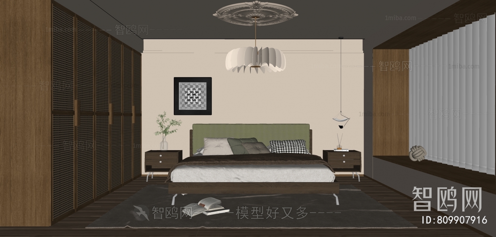 Modern Wabi-sabi Style Bedroom