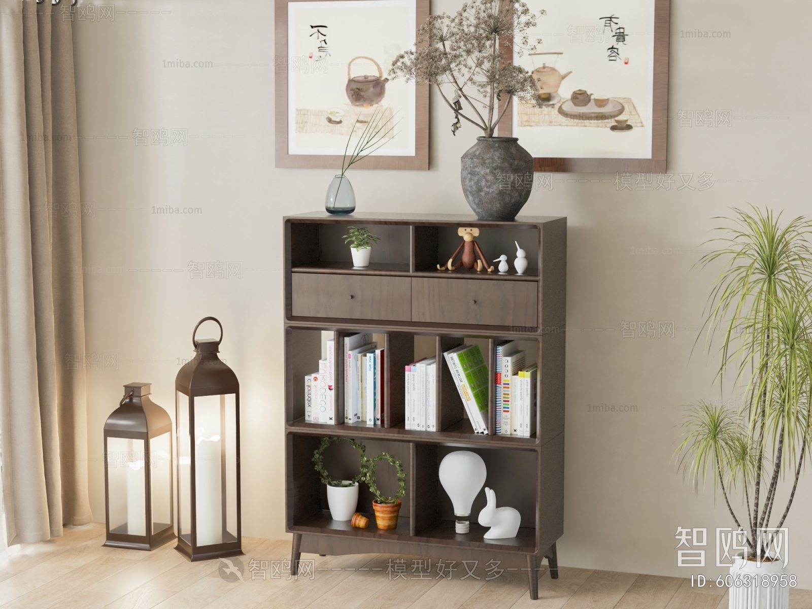 New Chinese Style Entrance Cabinet