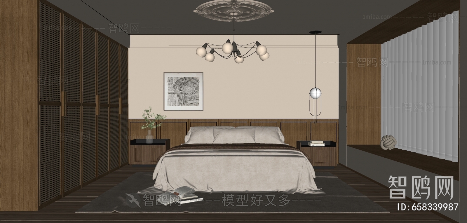 Modern Wabi-sabi Style Bedroom