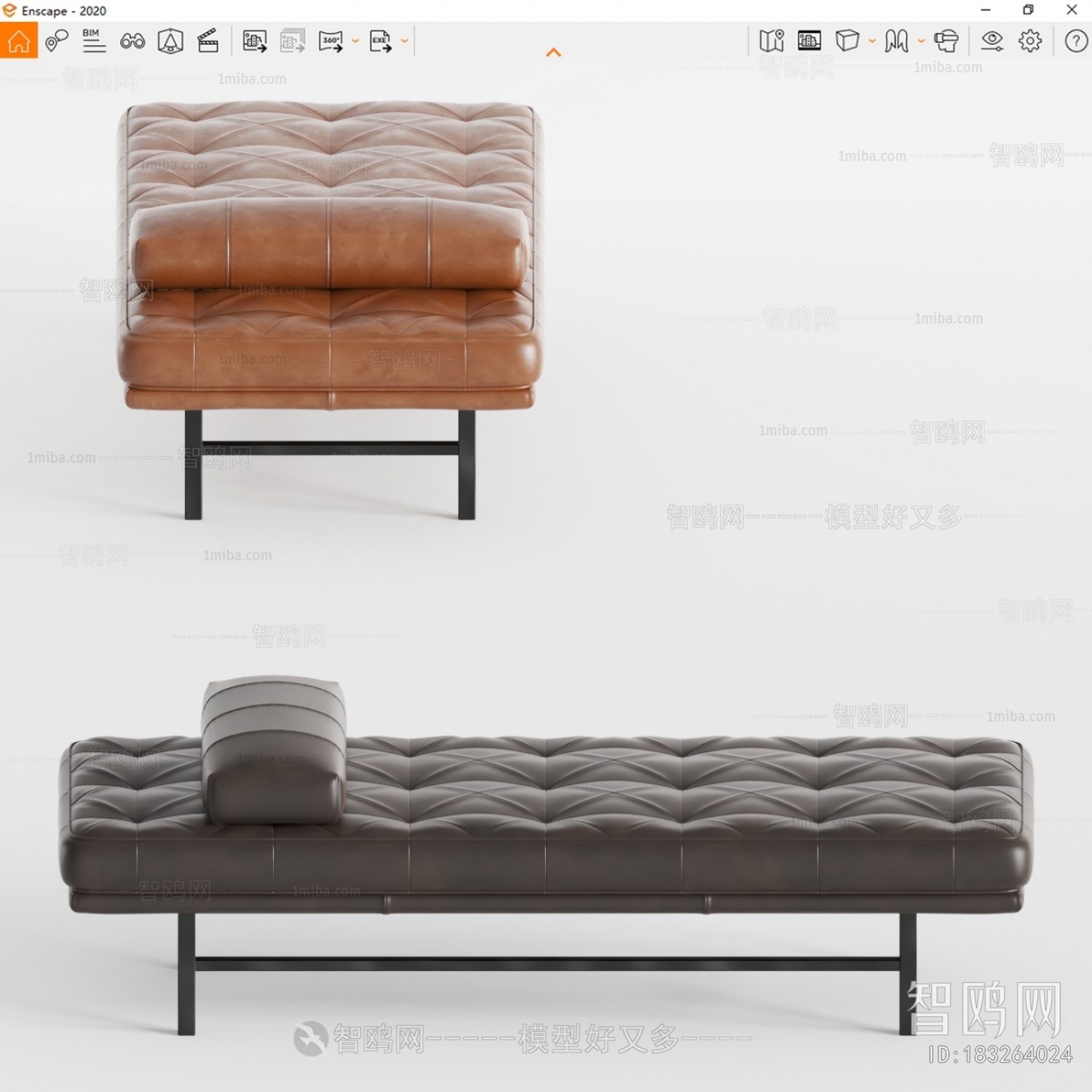 现代沙发凳，床尾凳