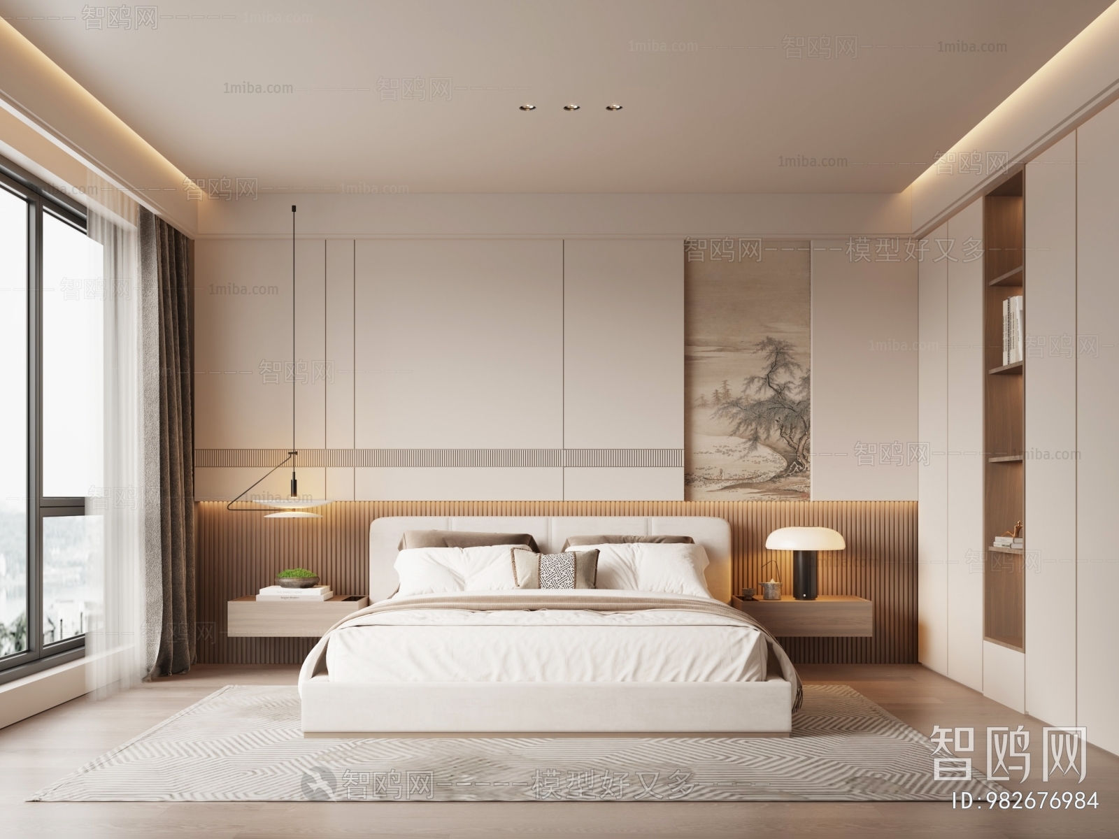 New Chinese Style Bedroom