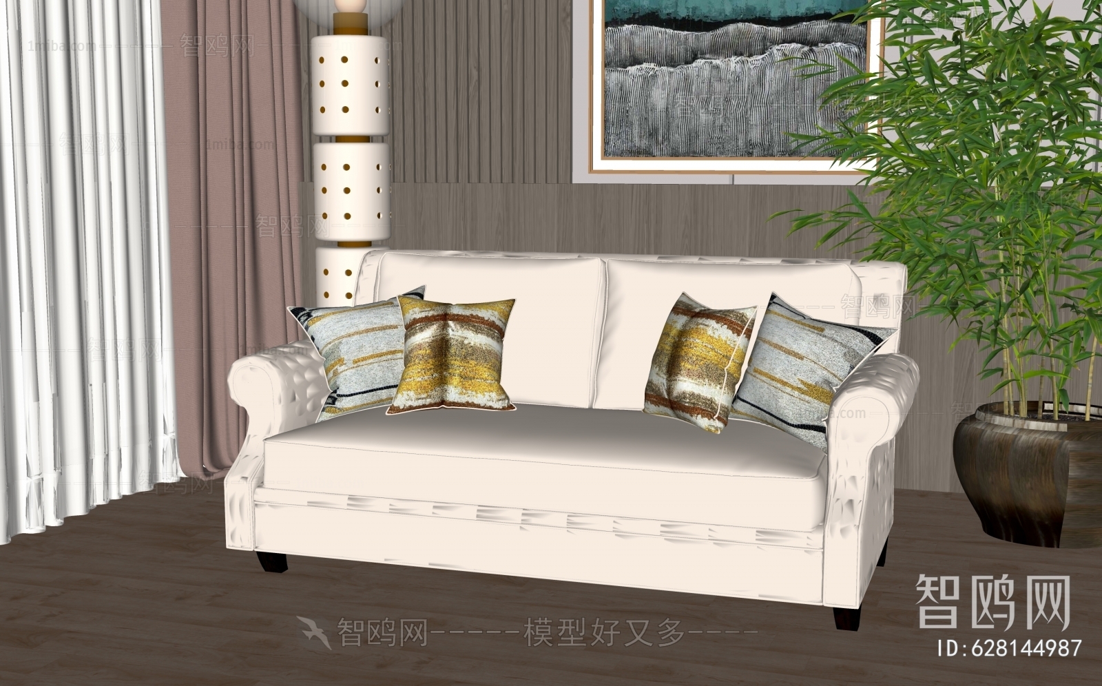 Simple European Style A Sofa For Two