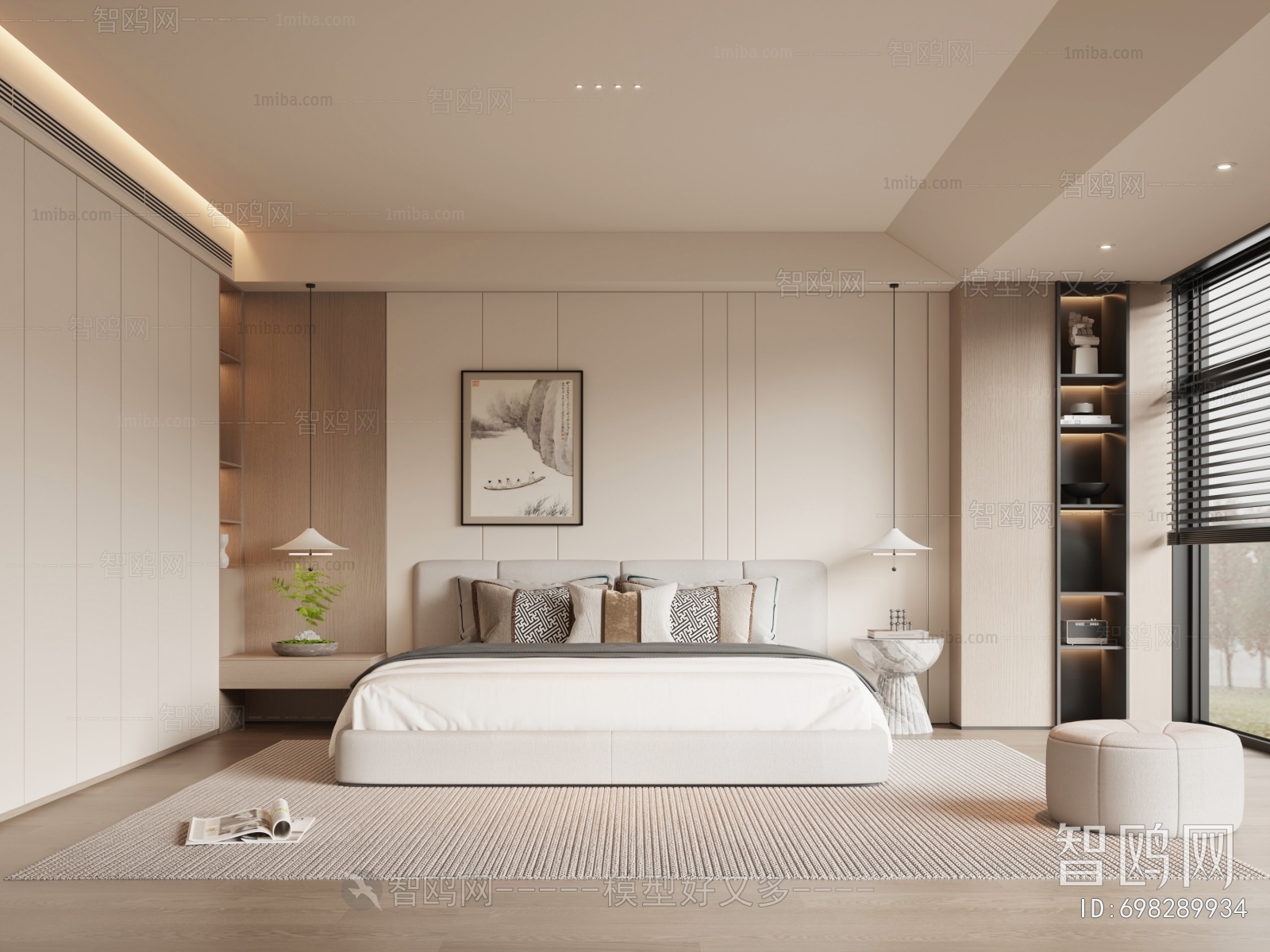 New Chinese Style Bedroom