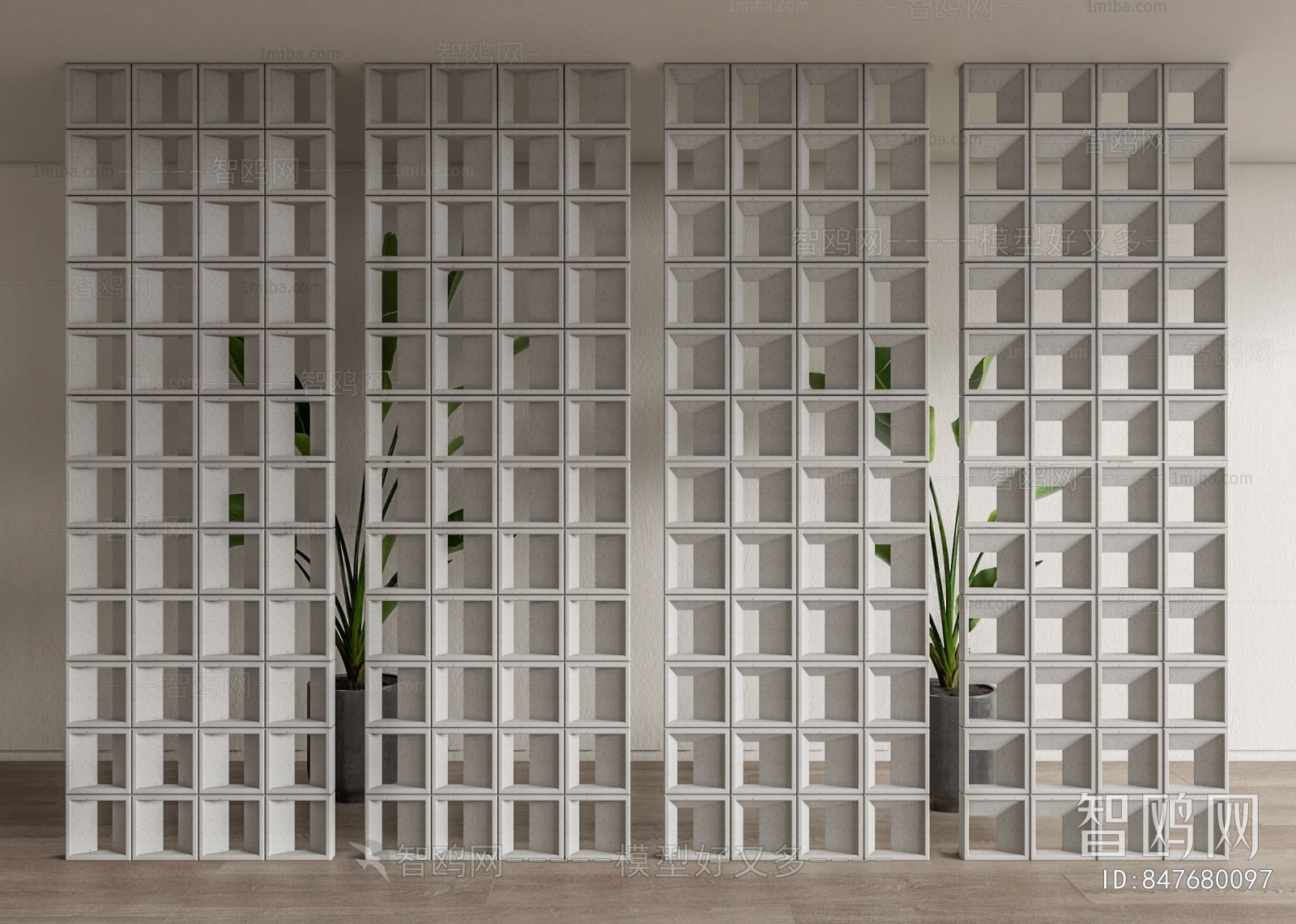 Modern Cement Brick Screen Partition