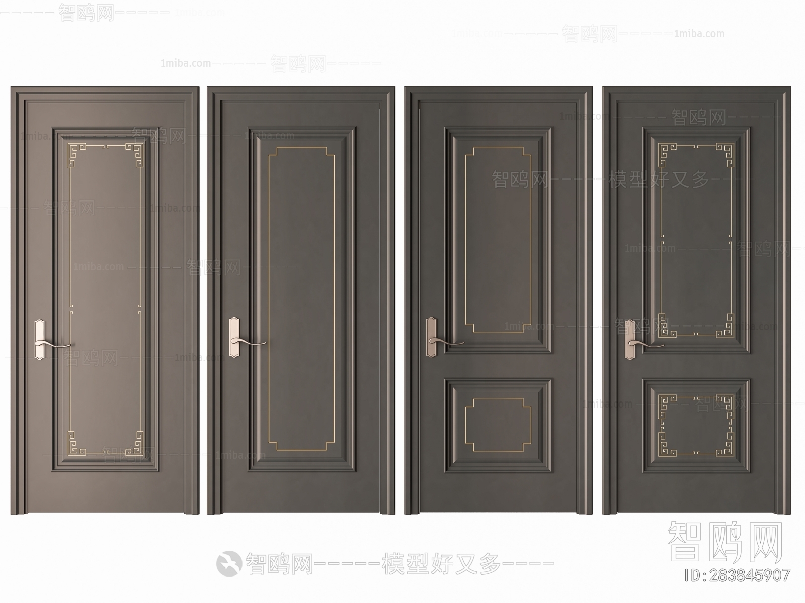 New Chinese Style Single Door